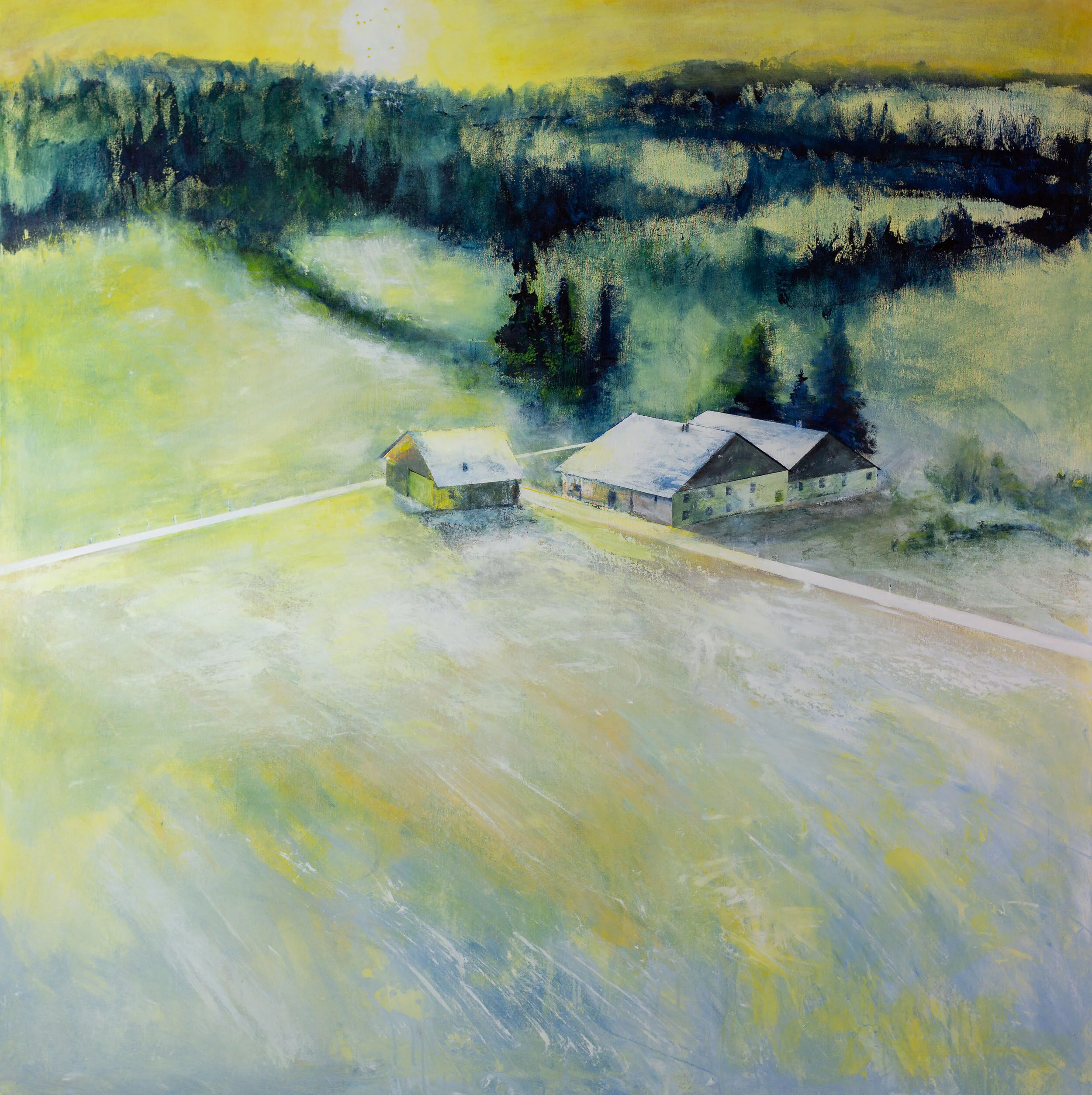 The origin of my world (Haut-Doubs, France) Thierry Guillemin Acrylic on canvas 48 x 48 in. Click image to enlarge ⦿ Inquire