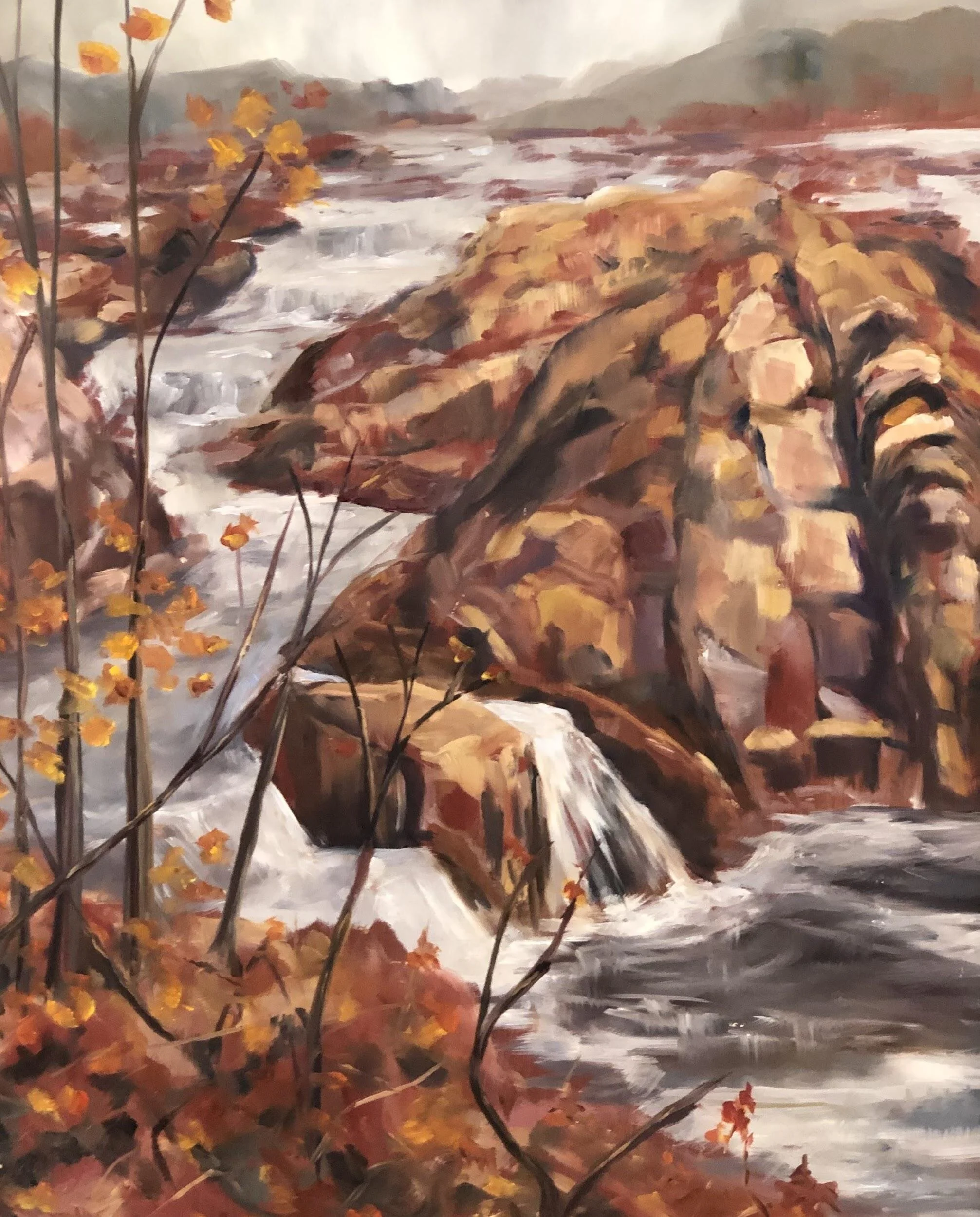 Great Falls II Cheryl Ann Bearss Oil on canvas 20 x 16 in. Click image to enlarge ⦿ Inquire