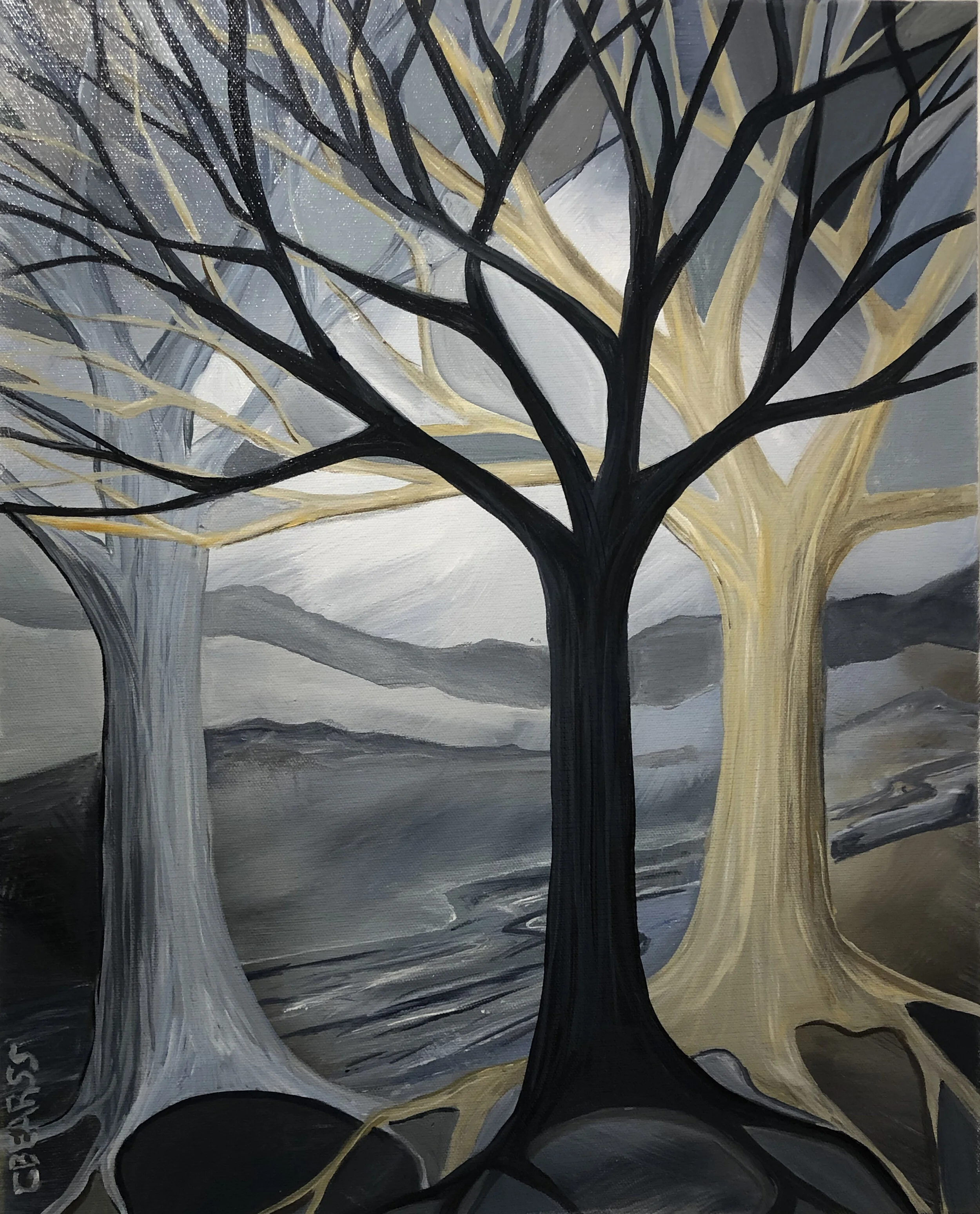 Silver Forest Cheryl Ann Bearss Oil on canvas 20 x 16 in. Click image to enlarge ⦿ Inquire