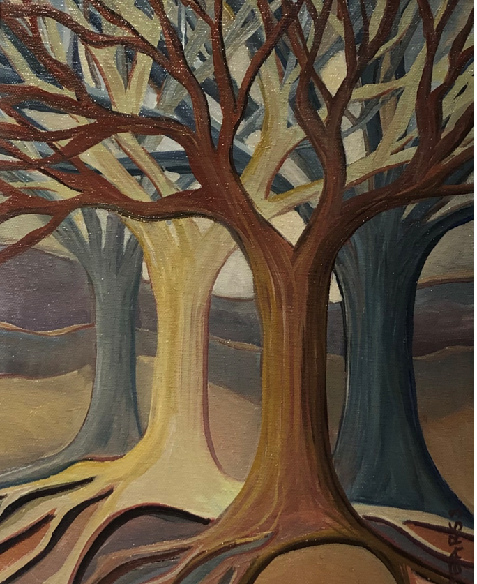 Burnt Sienna Tree II Cheryl Ann Bearss Oil on canvas 14 x 11 in. Click image to enlarge ⦿ Inquire
