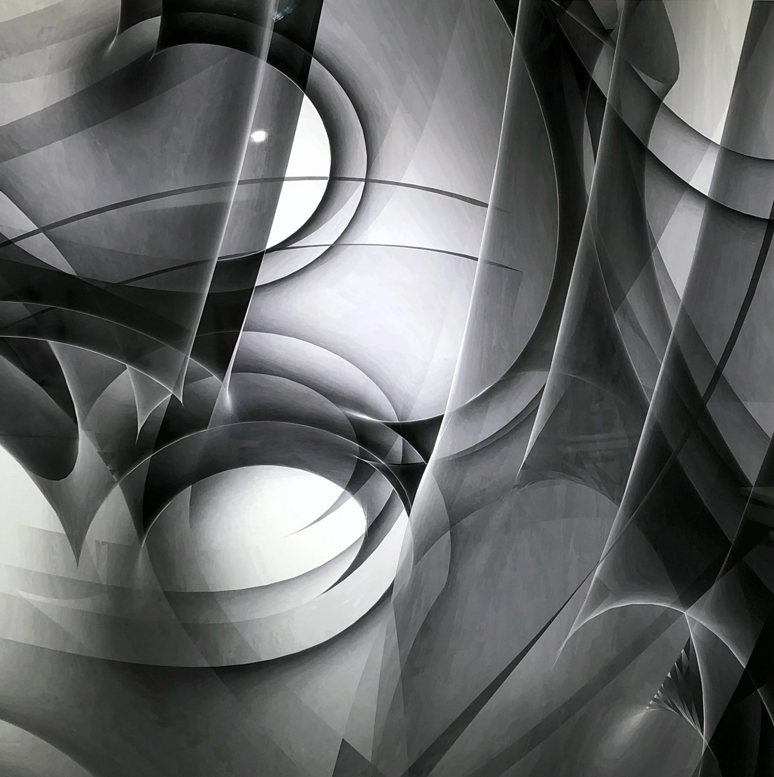 Inside Minimal Surface 9 Davide Prete 2020 Archival&nbsp;print on aluminum 40 x 40 in. Click image to enlarge ⦿ Inquire