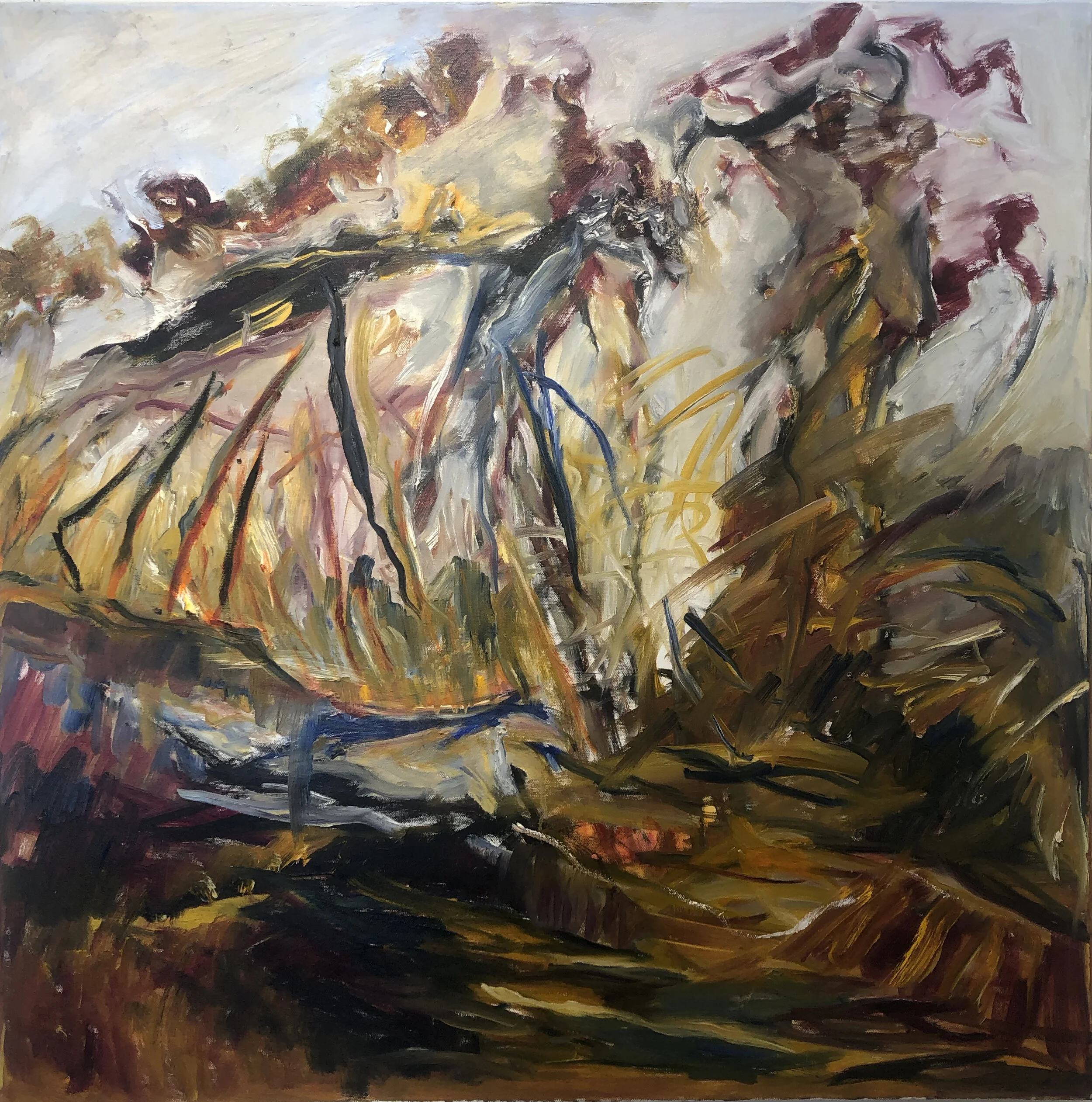 After Zao Wu Ki III Suzanne Goldberg Oil on Canvas Click image to enlarge ⦿ Inquire