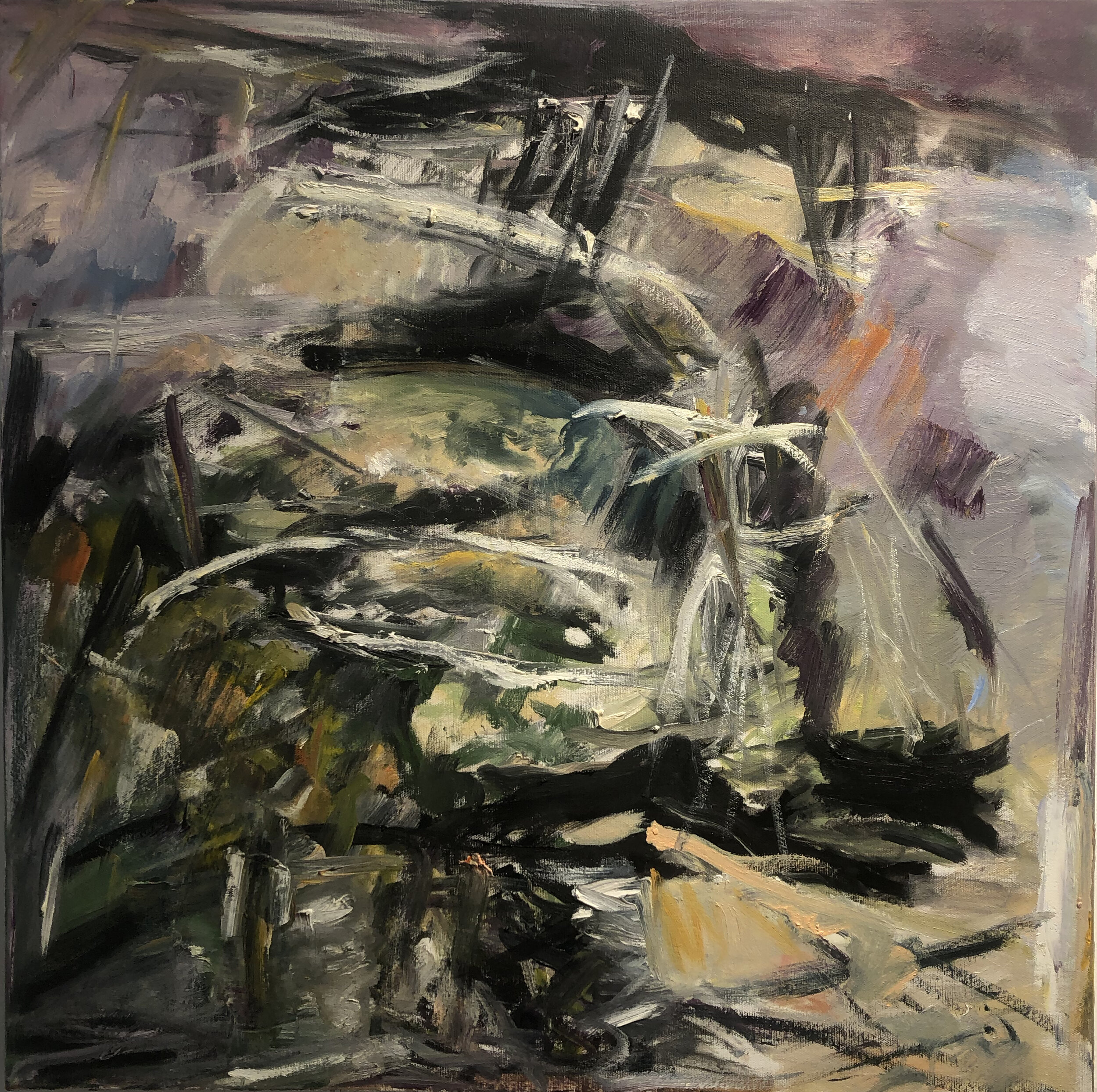 After Zao Wu Ki VIII Suzanne Goldberg Oil on Canvas Click image to enlarge ⦿ Inquire