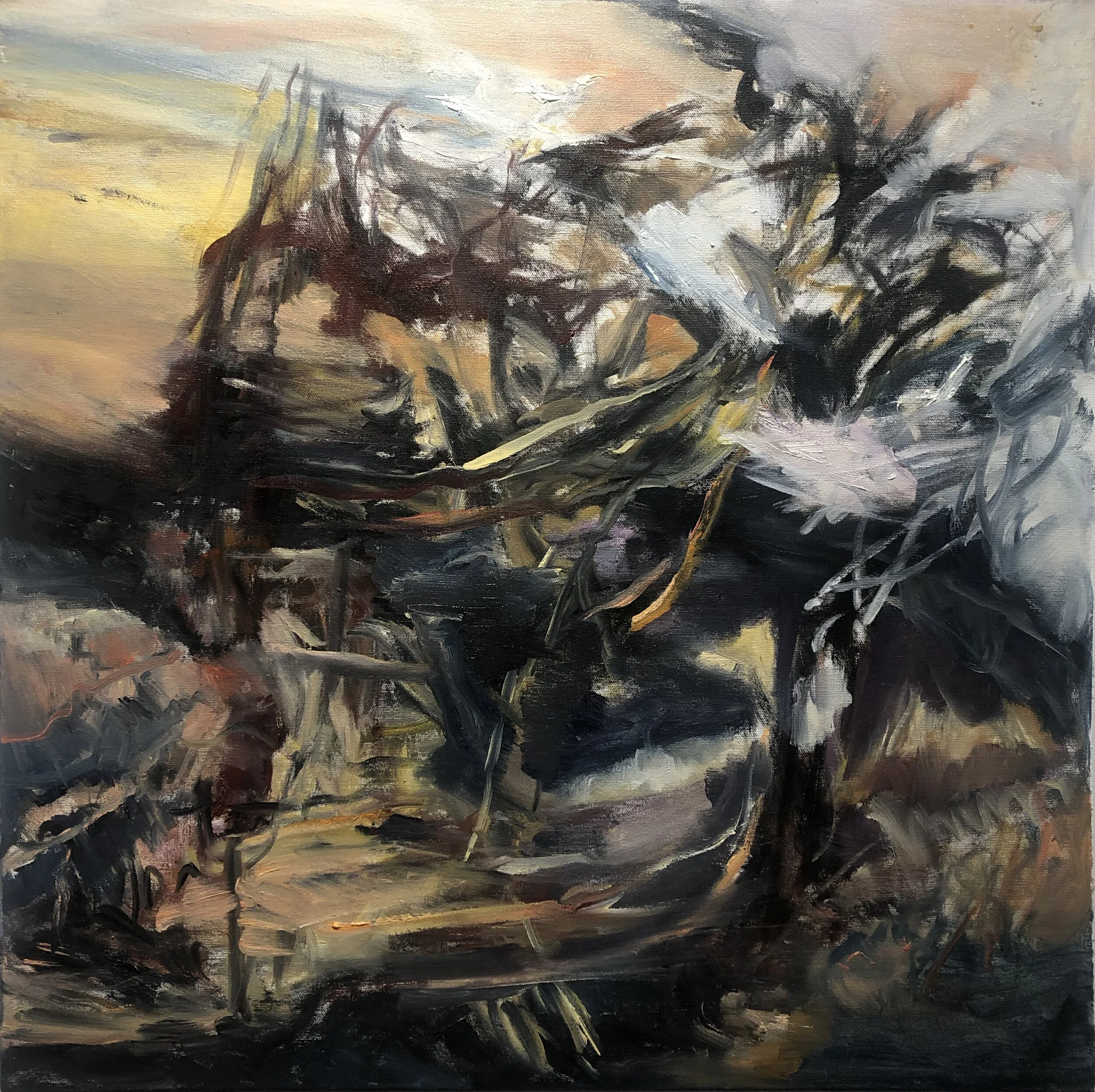 After Zao Wu Ki II Suzanne Goldberg Oil on Canvas Click image to enlarge ⦿ NFS