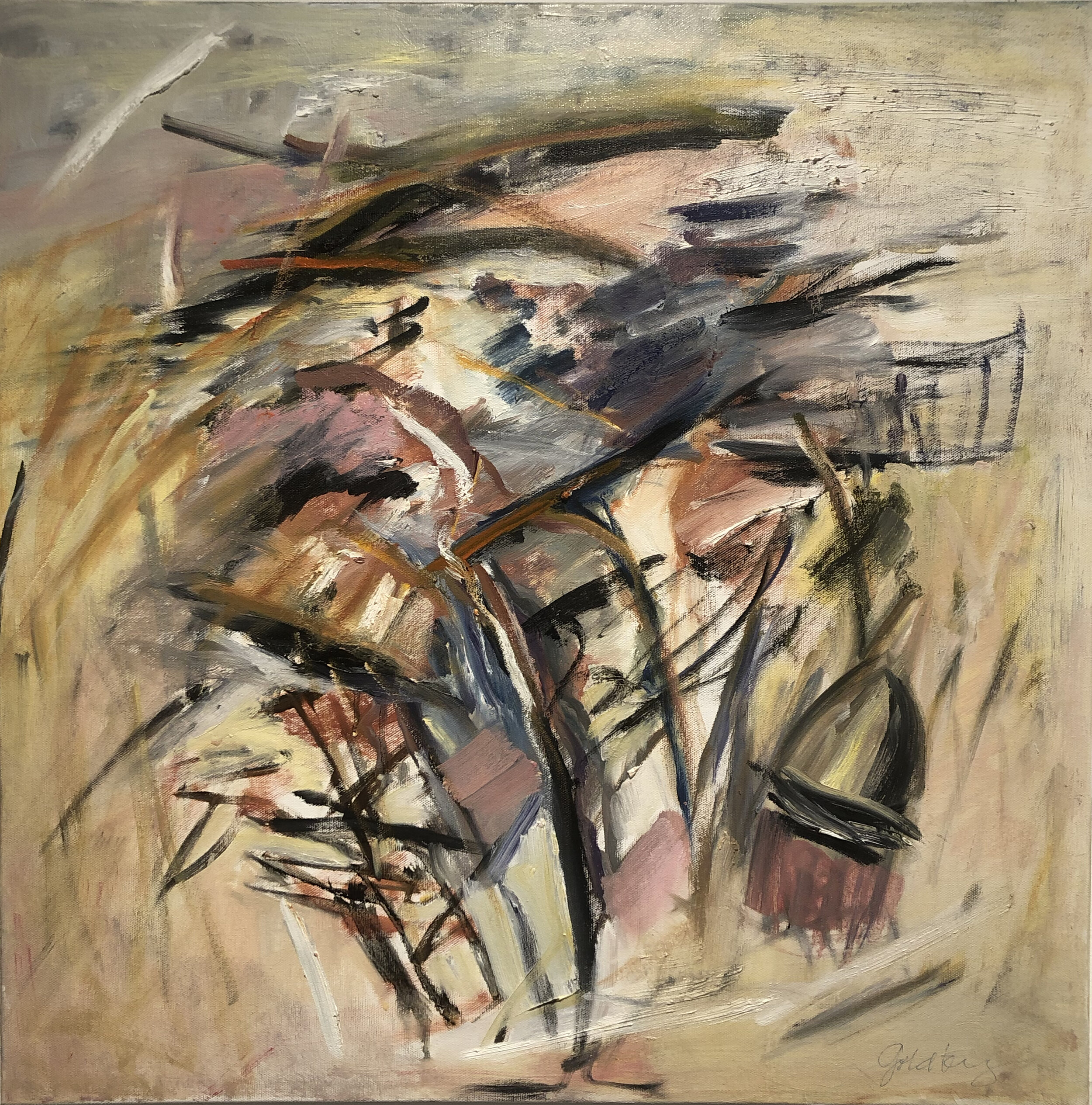 After Zao Wu Ki XVI Suzanne Goldberg Oil on Canvas Click image to enlarge ⦿ Inquire