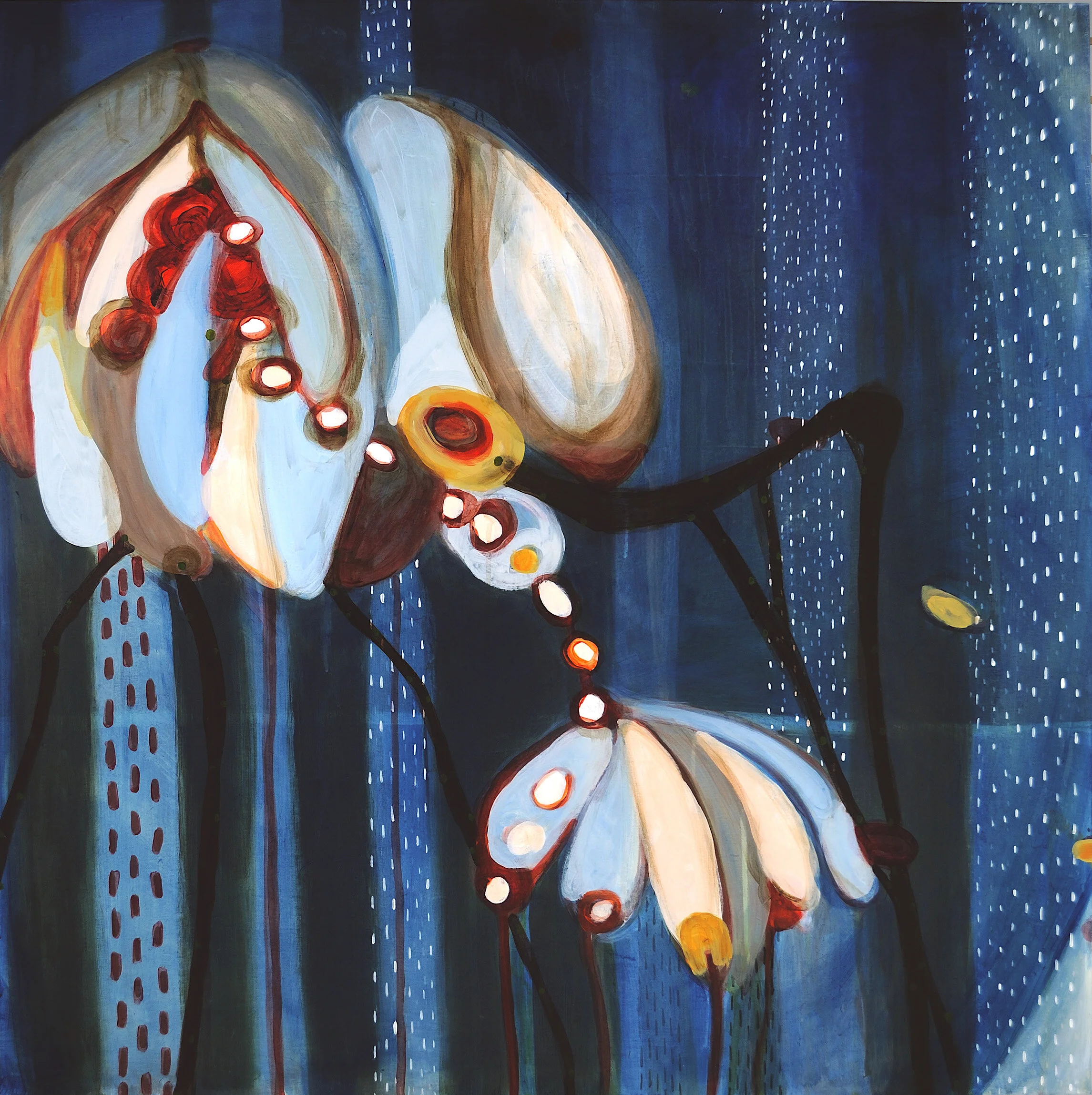 Minotaur Kimberley Bursic Acrylic and collage on wood panel 36 x 36 in. Click image to enlarge ⦿ Inquire