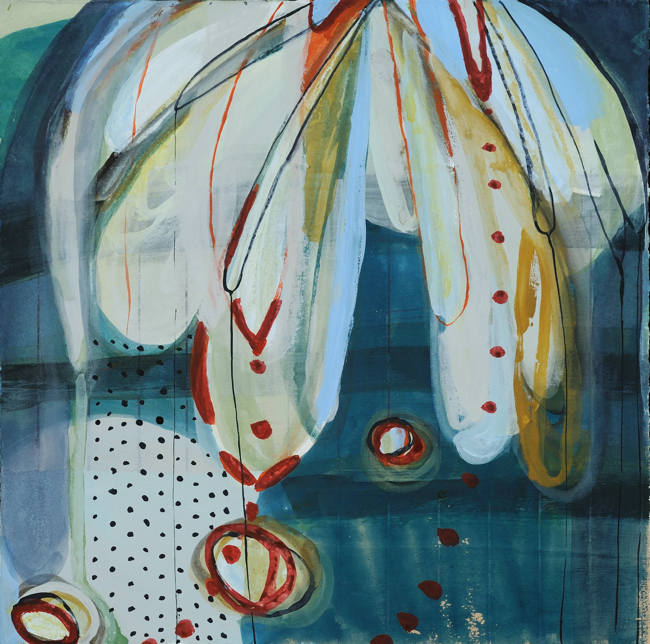 Minotaur Study #2 Kimberley Bursic Collagraph with gouache on paper 12 x 12 in. framed (10 x 10 in. unframed) Click image to enlarge ⦿ Inquire