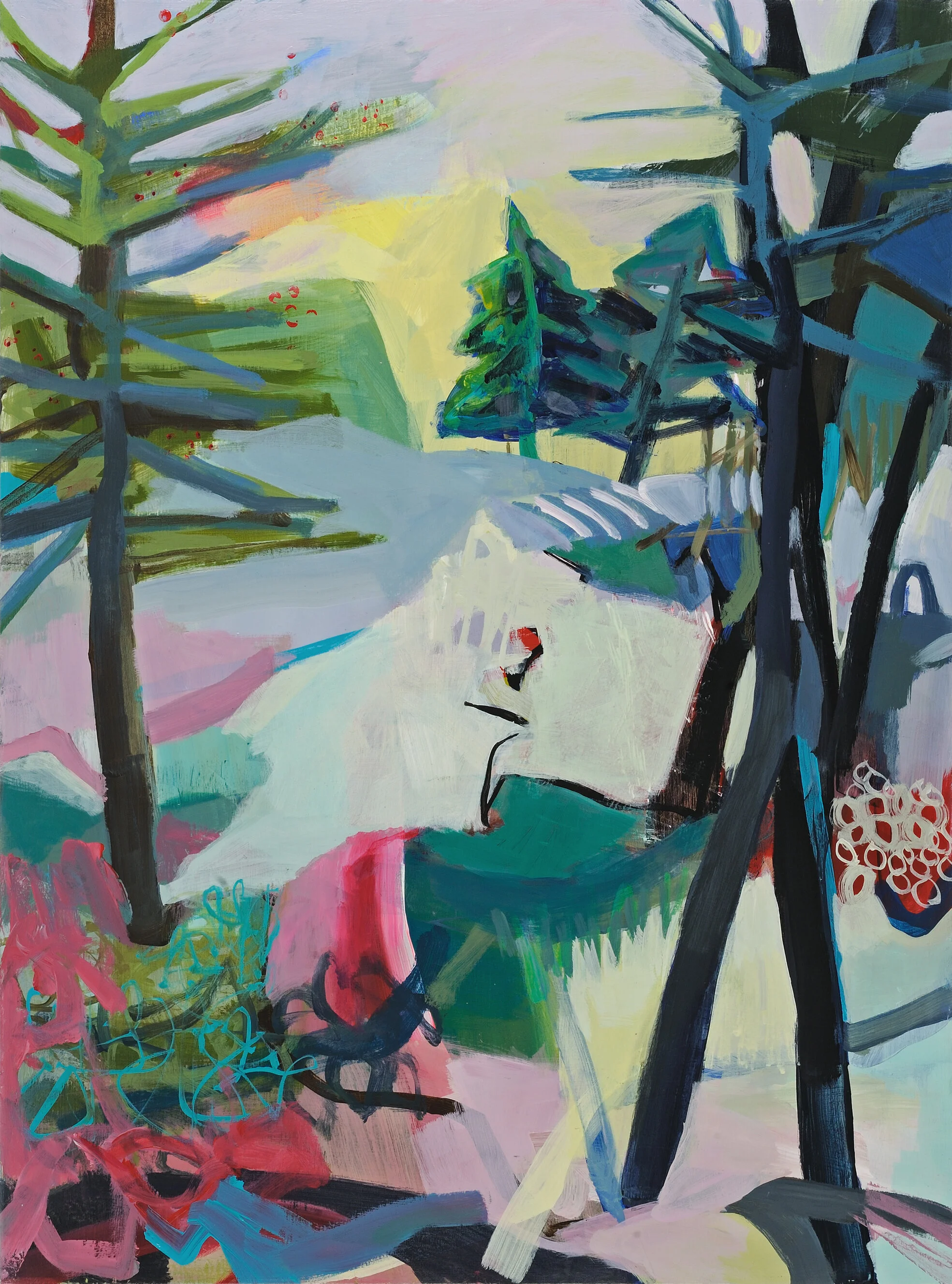 Hollies at Dawn Jennifer Duncan Acrylic on panel 24 x 18 in. Click image to enlarge ⦿ Inquire