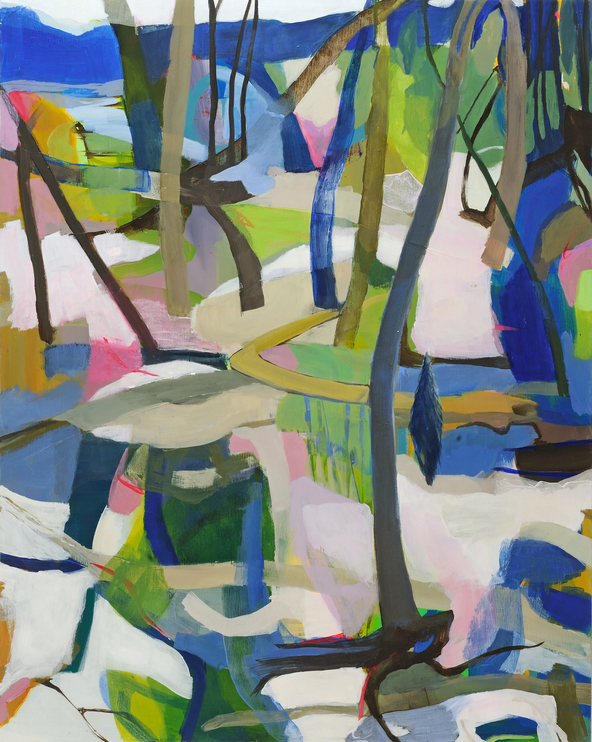 Small Cedar, Melting Snow Jennifer Duncan Acrylic on panel 30 x 24 in. Click image to enlarge ⦿ Inquire