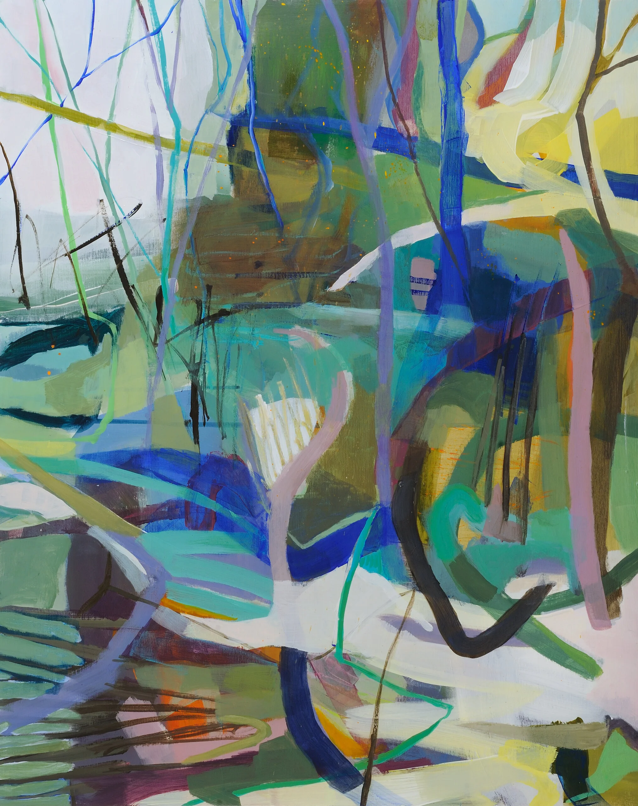 Slippery Path Jennifer Duncan Acrylic on panel 30 x 24 in. Click image to enlarge ⦿ Inquire