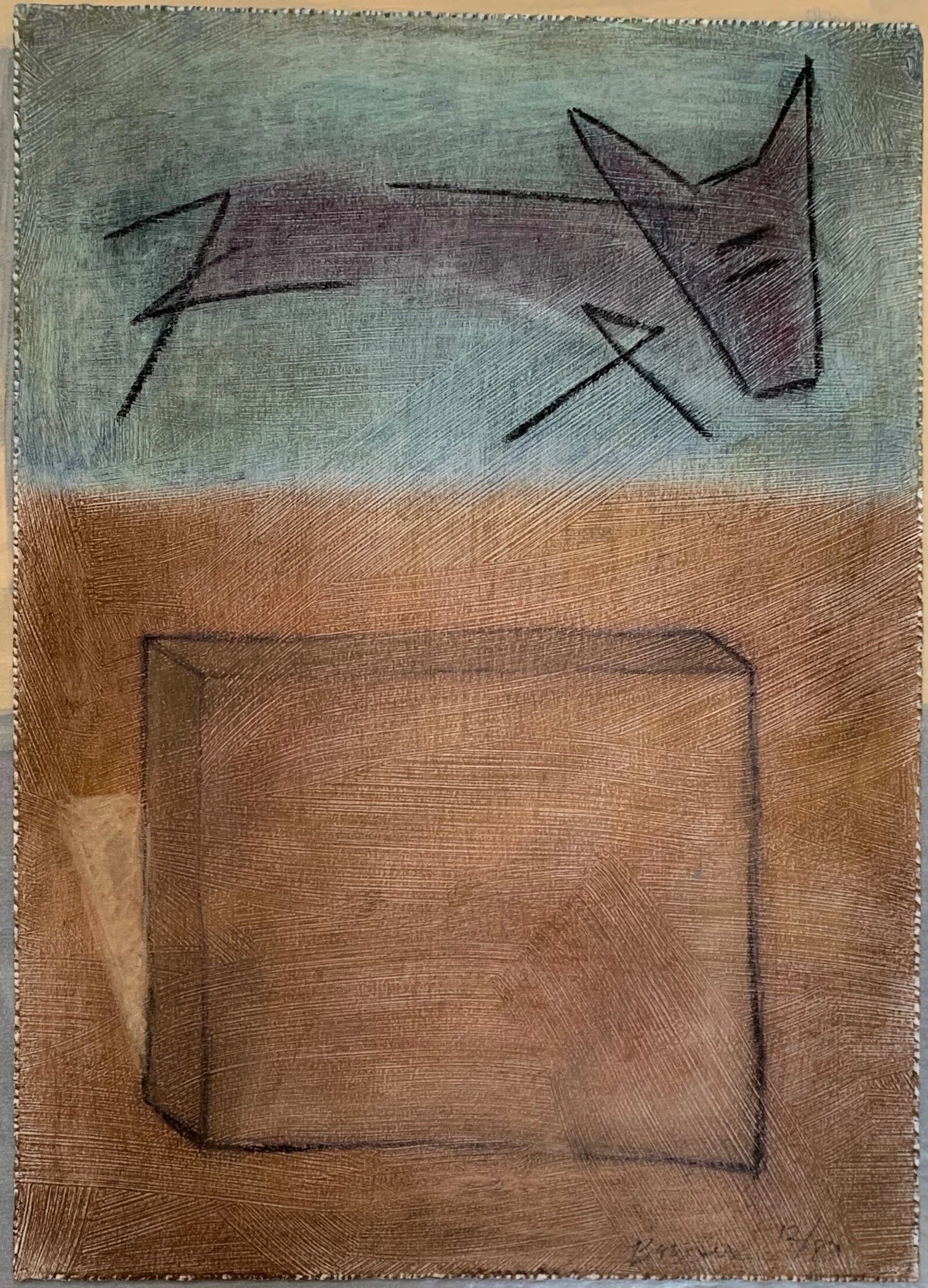 Watchdog Pacing William Bowser Gesso, pastel, and pastel pencil on paper 17 1/2 x 13 in. Click image to enlarge ⦿ Sold