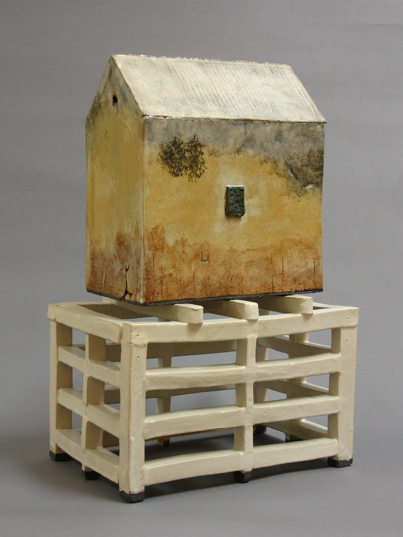 Closed Building with Blue Door and Stand – Reverse Side William Bowser Click image to enlarge ⦿ Sold