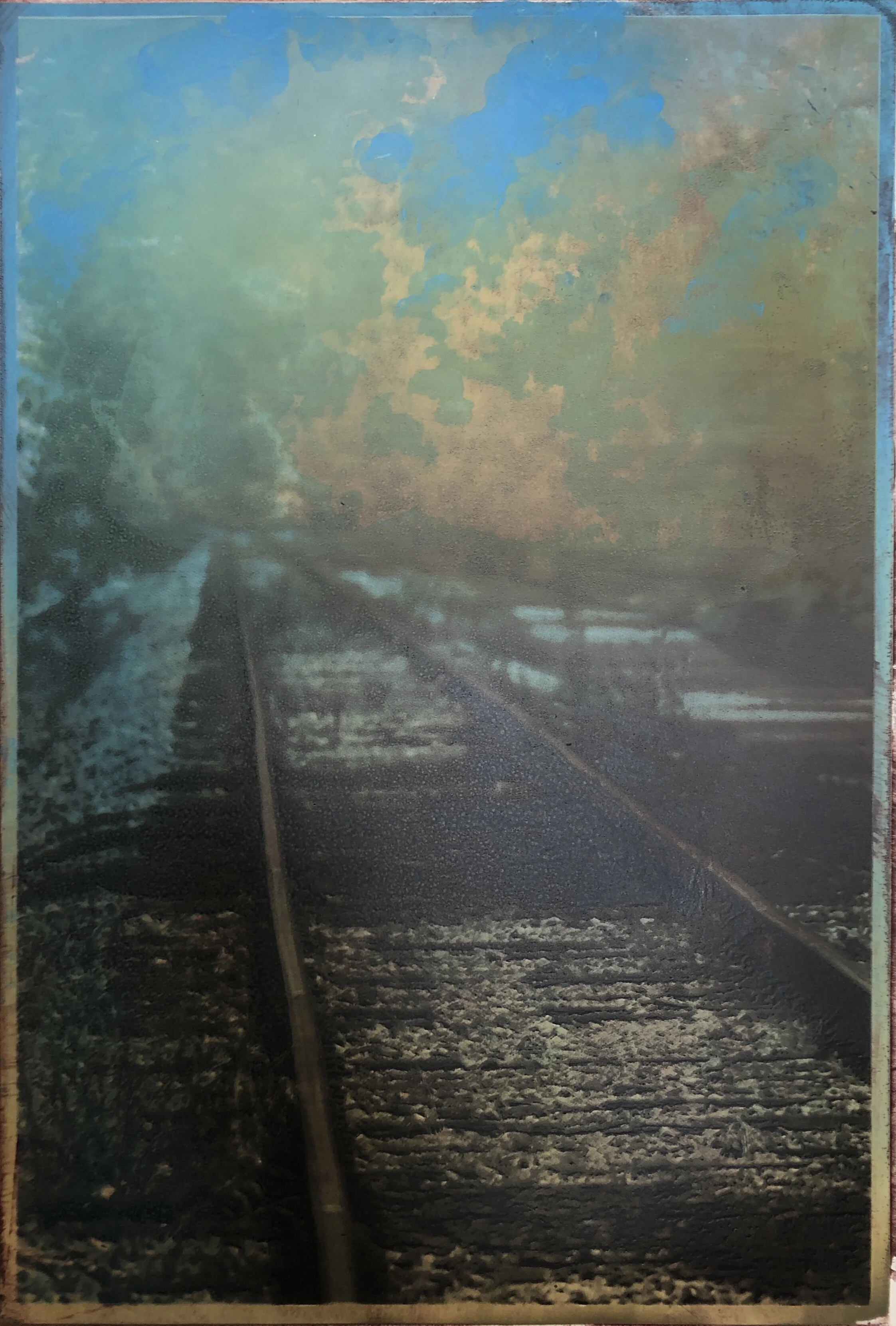 500 Miles Carolee Jakes Hand-pulled screenprint with embedded, pigmented wax Click image to enlarge ⦿ Inquire