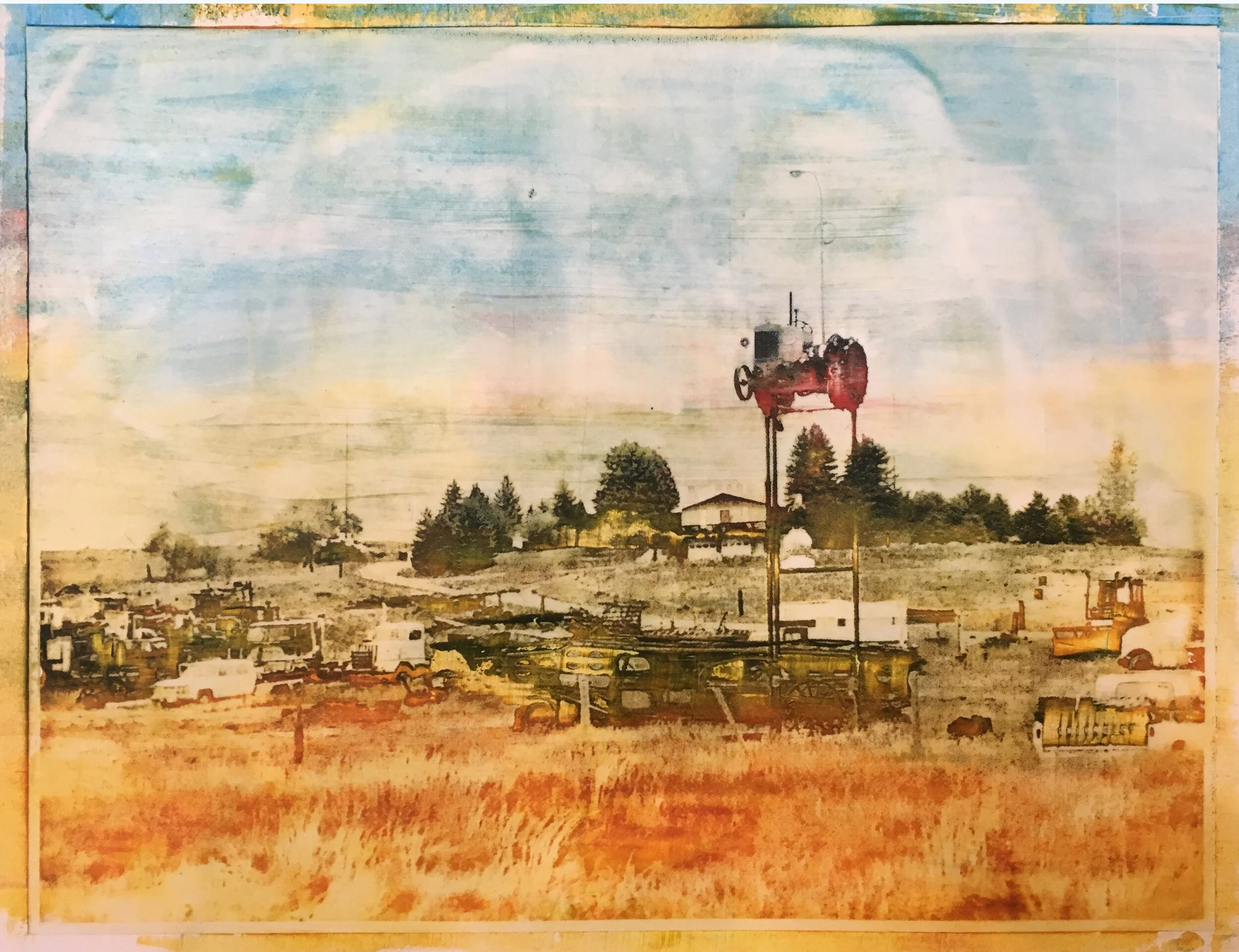 Memento Mori Carolee Jakes Hand-pulled screenprint with embedded, pigmented wax Click image to enlarge ⦿ Inquire