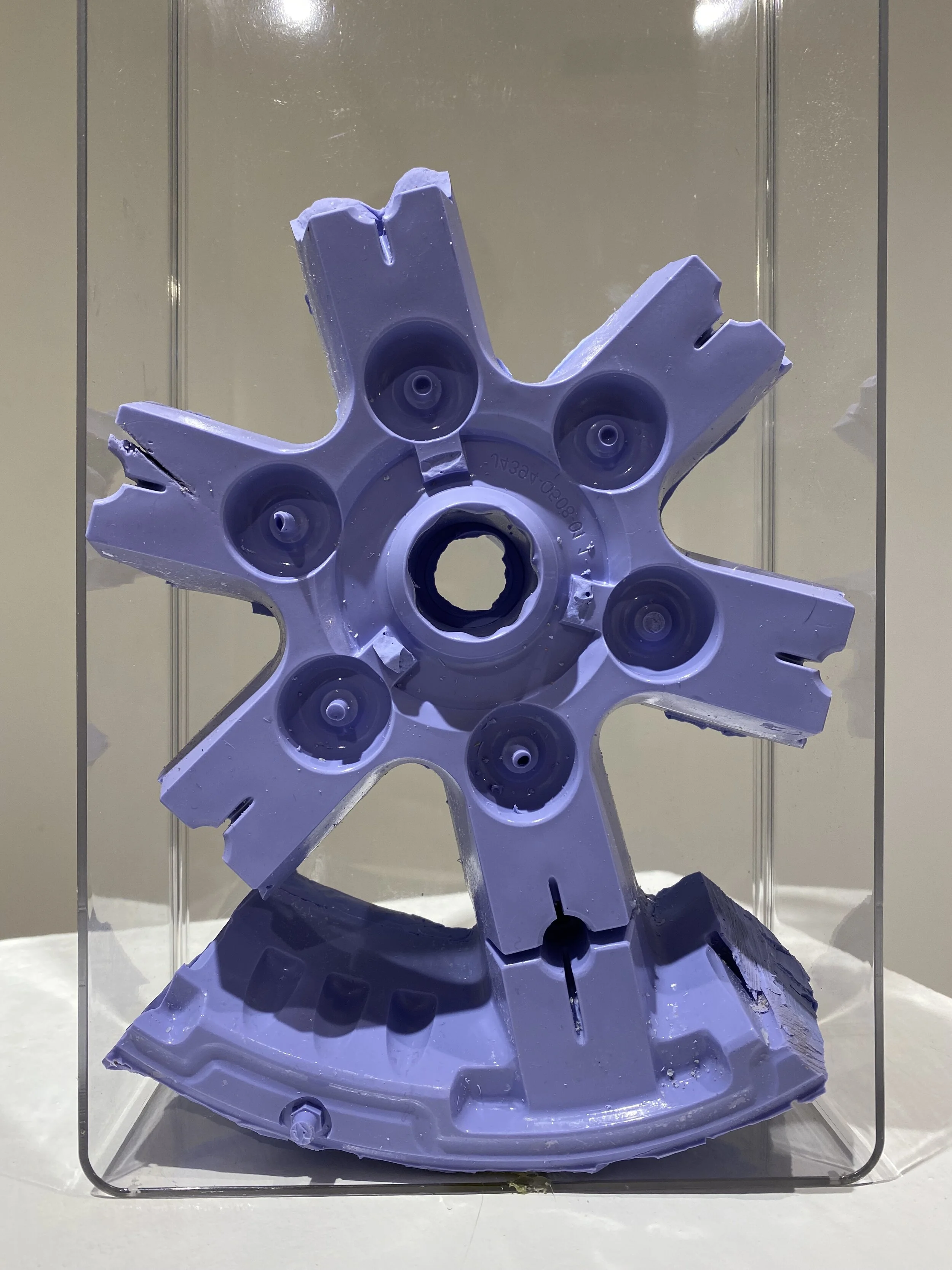 Homage to a wheel rim I Silicone 8 1/2 x 6 1/2 x 2 1/2 in. Click image to enlarge