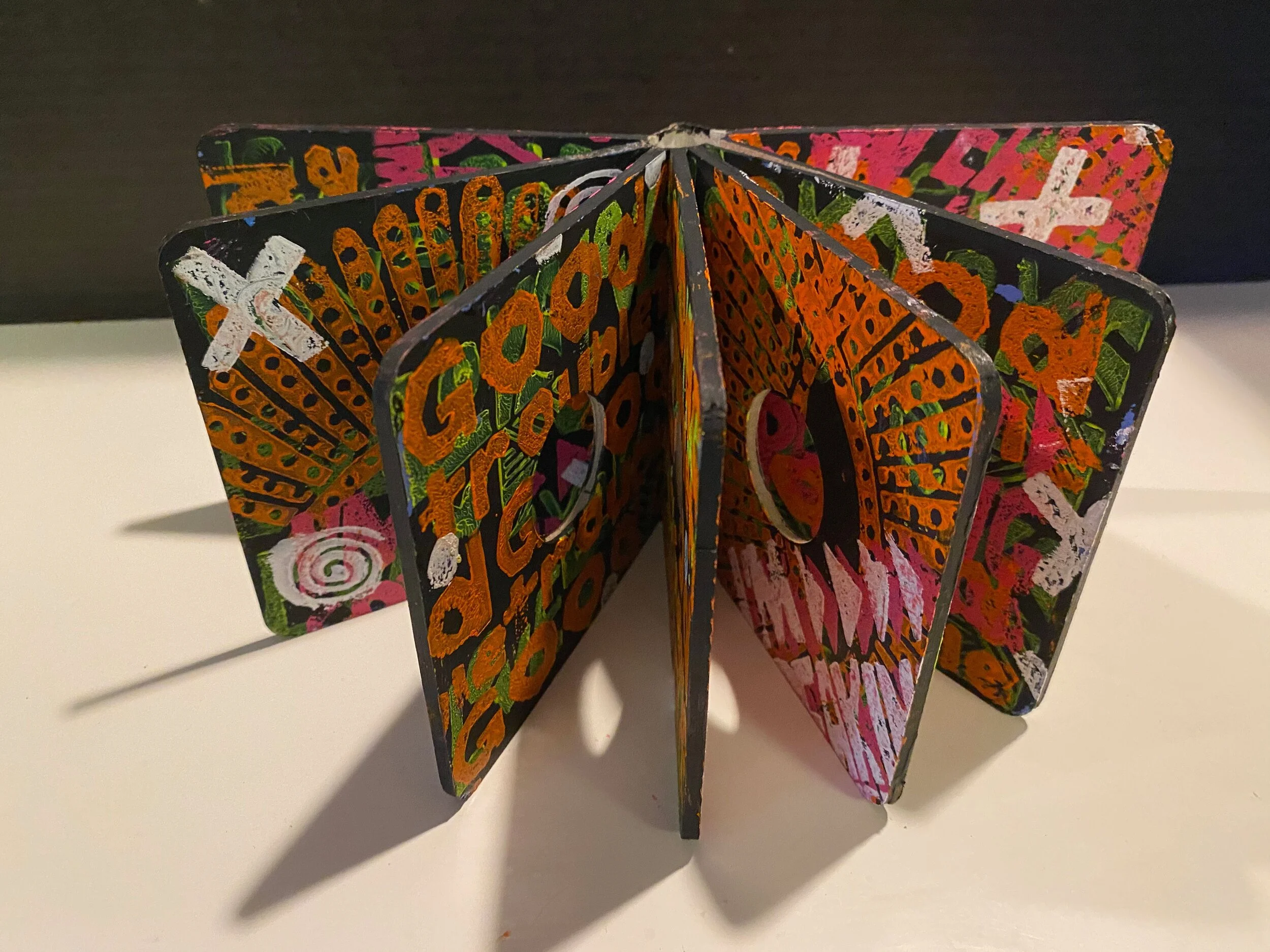 Firebrand Sarah Matthews Altered Book 4” x 4” closed $300 Click image to enlarge ⦿ Inquire