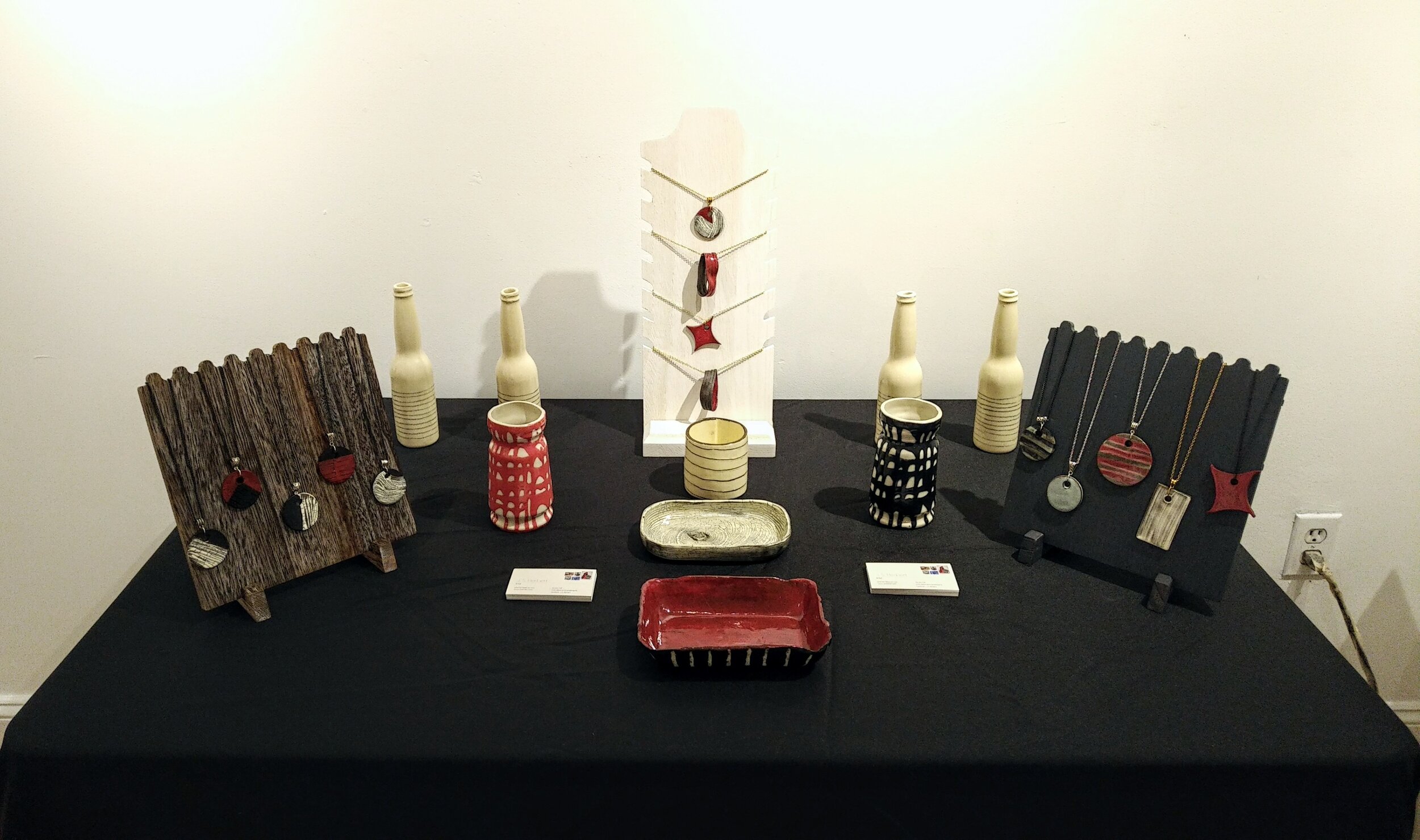 Assorted Ceramic Pieces J.S. Herbert Stoneware, slip, glaze Assorted Dimensions Various Prices; Please Inquire Click image to enlarge ⦿ Inquire