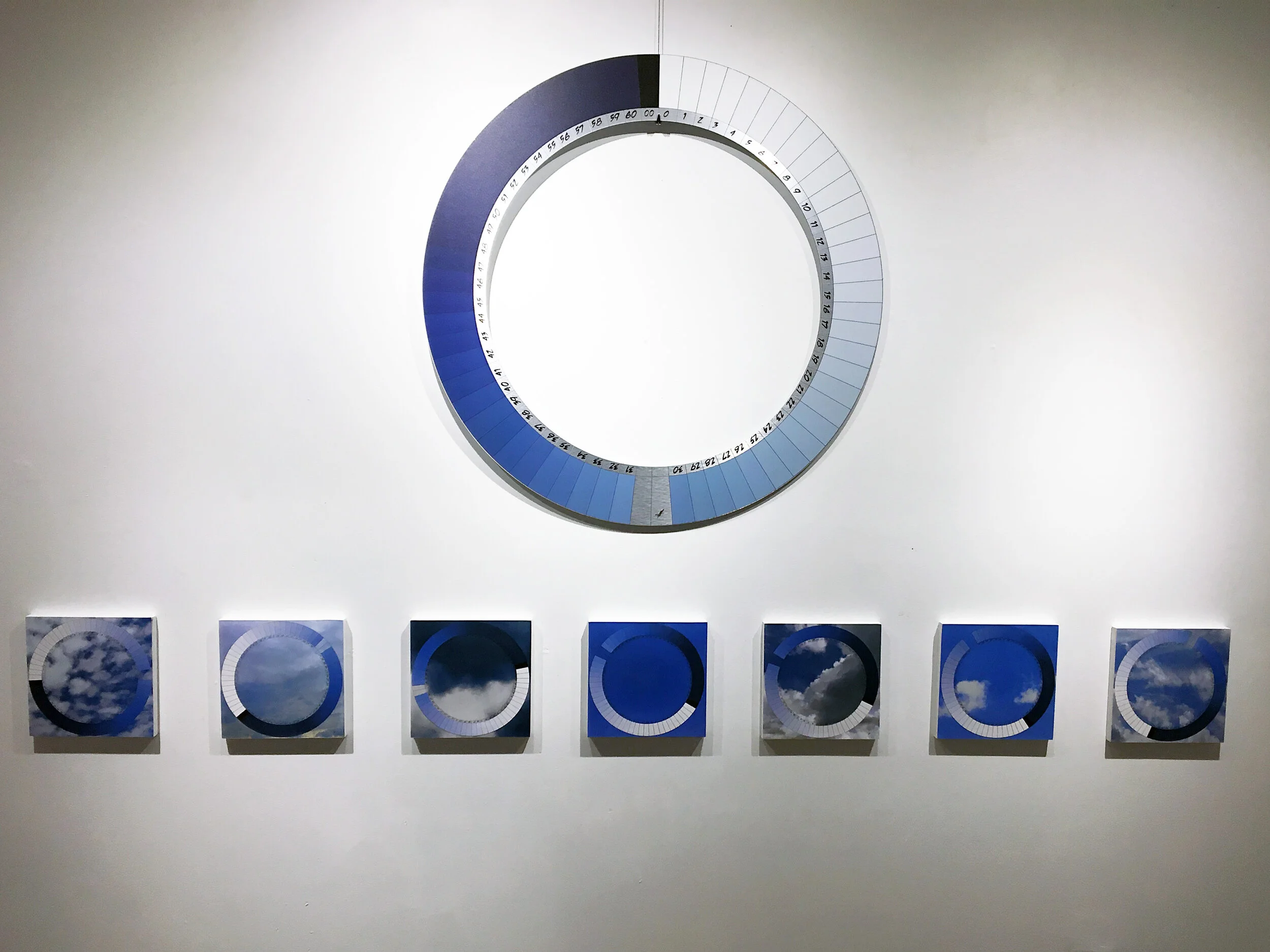 Installation view of “Measure for Big Skies” and “A Week of Weather” Click image to enlarge ⦿ Inquire