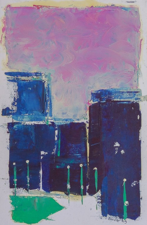 Deep Blue and Violet (A Cityscape)