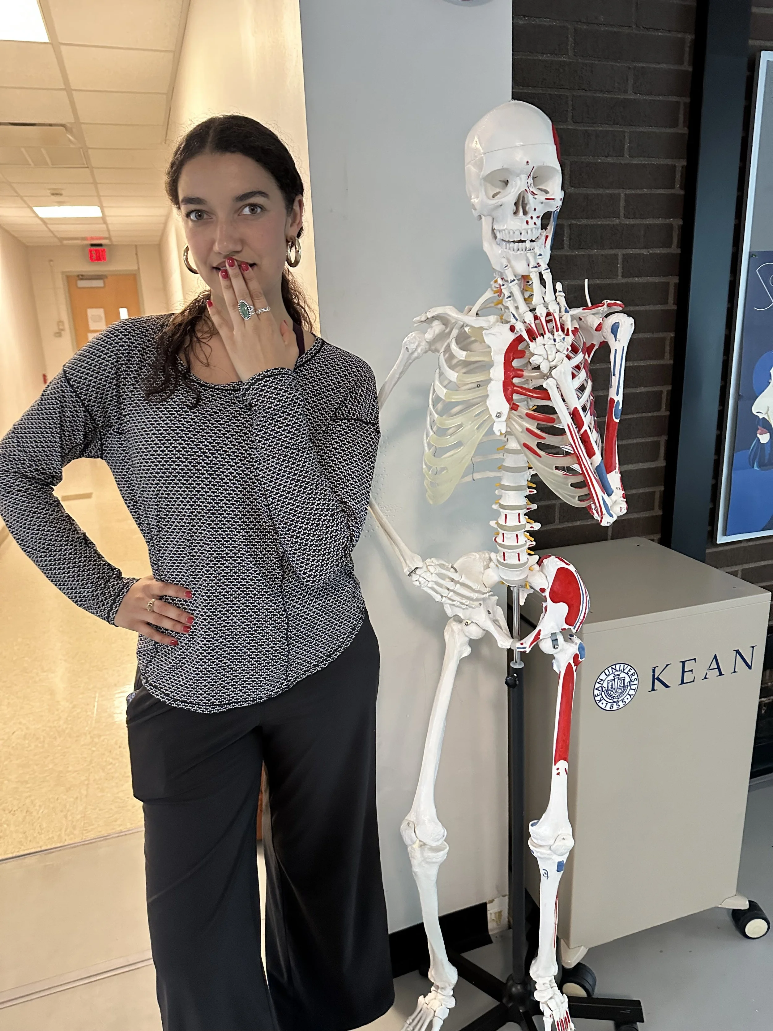 Yorick and Maya strike a pose