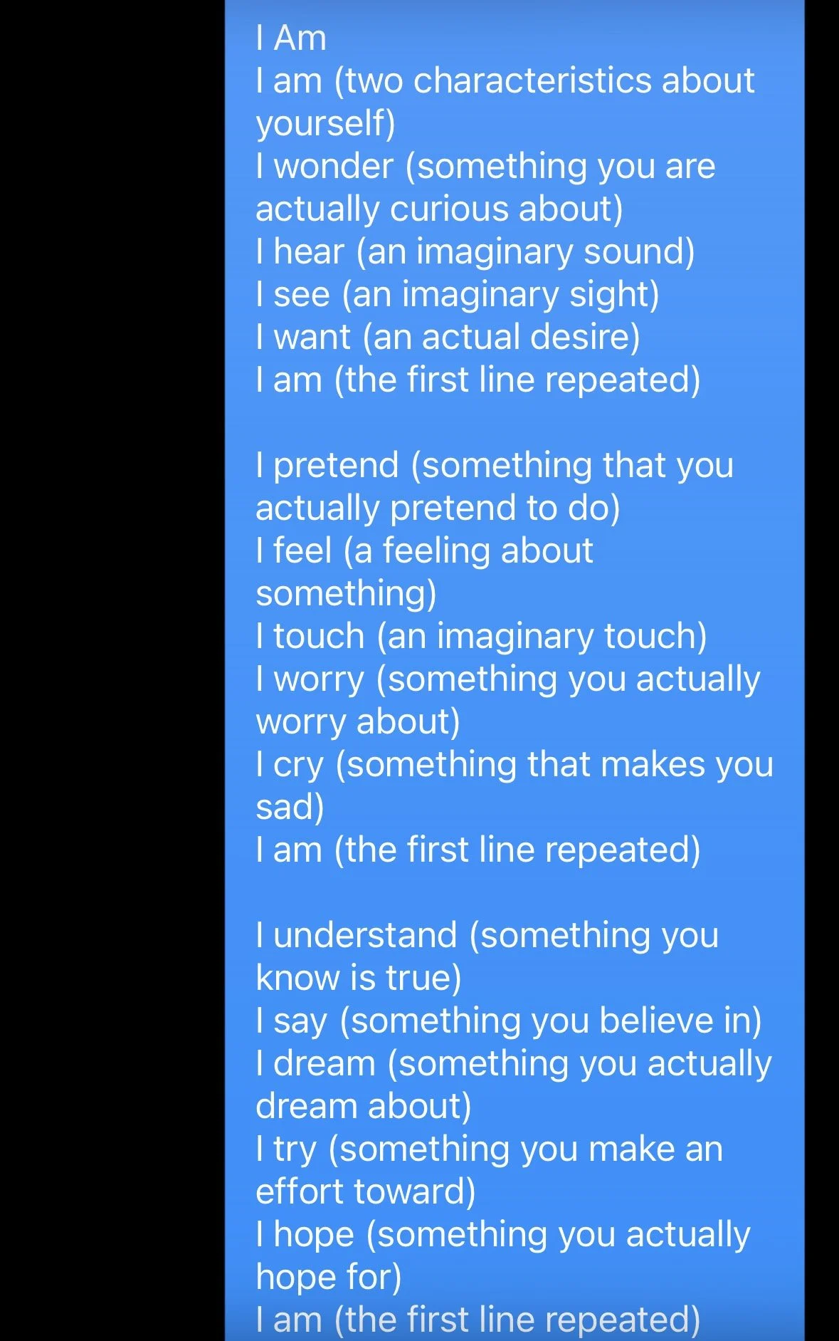 I AM Poem 2