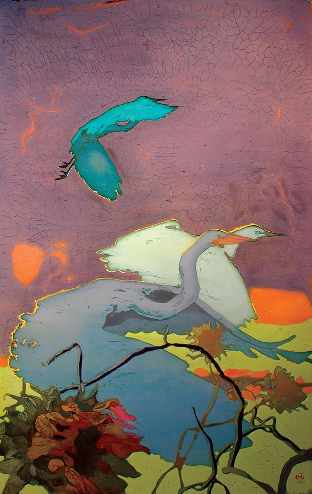 353 Undocumented 50" x 31" Oil on wood panel SOLD