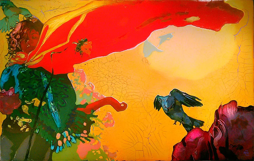 350 Unexpected 49" x 31" Oil on wood panel SOLD