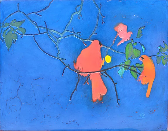 328 Cardinal Illumination 37.5" x 29" Oil on wood panel SOLD
