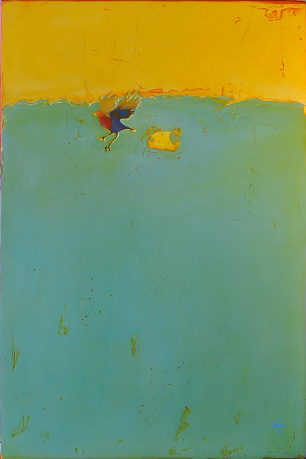 338 New Heights 24" x 36" Oil on wood panel SOLD