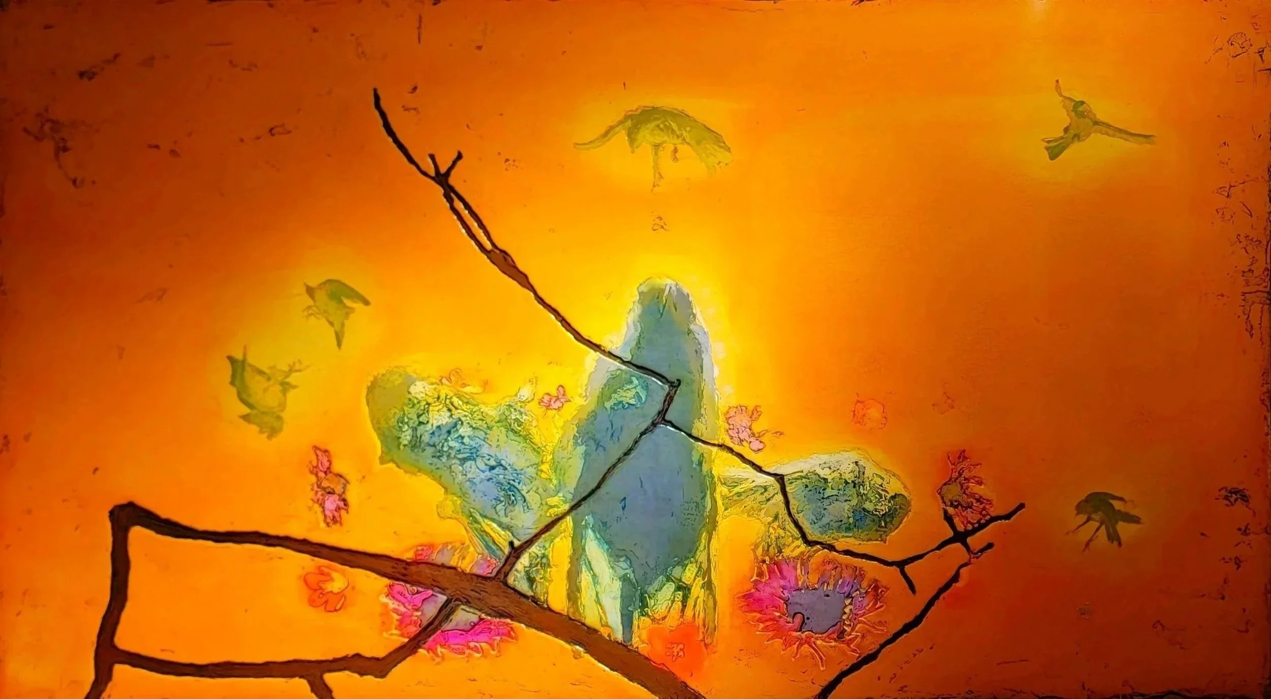 #397 Unity, Oil on Prepared wood panel, 40" x 71.5 $11,500.