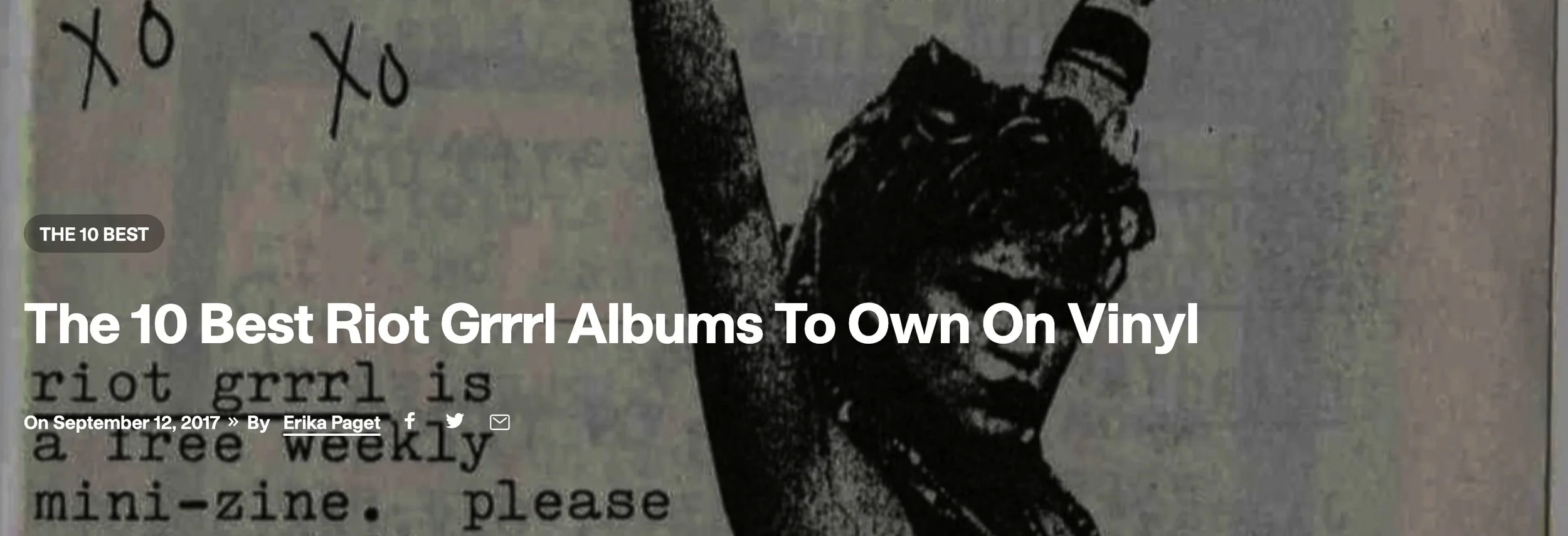  The 10 Best Riot Grrrl Albums to Own on Vinyl,  Vinyl Me Pleaase  