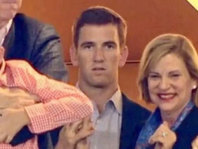 Eli Manning's face just as his brother clinches the win.