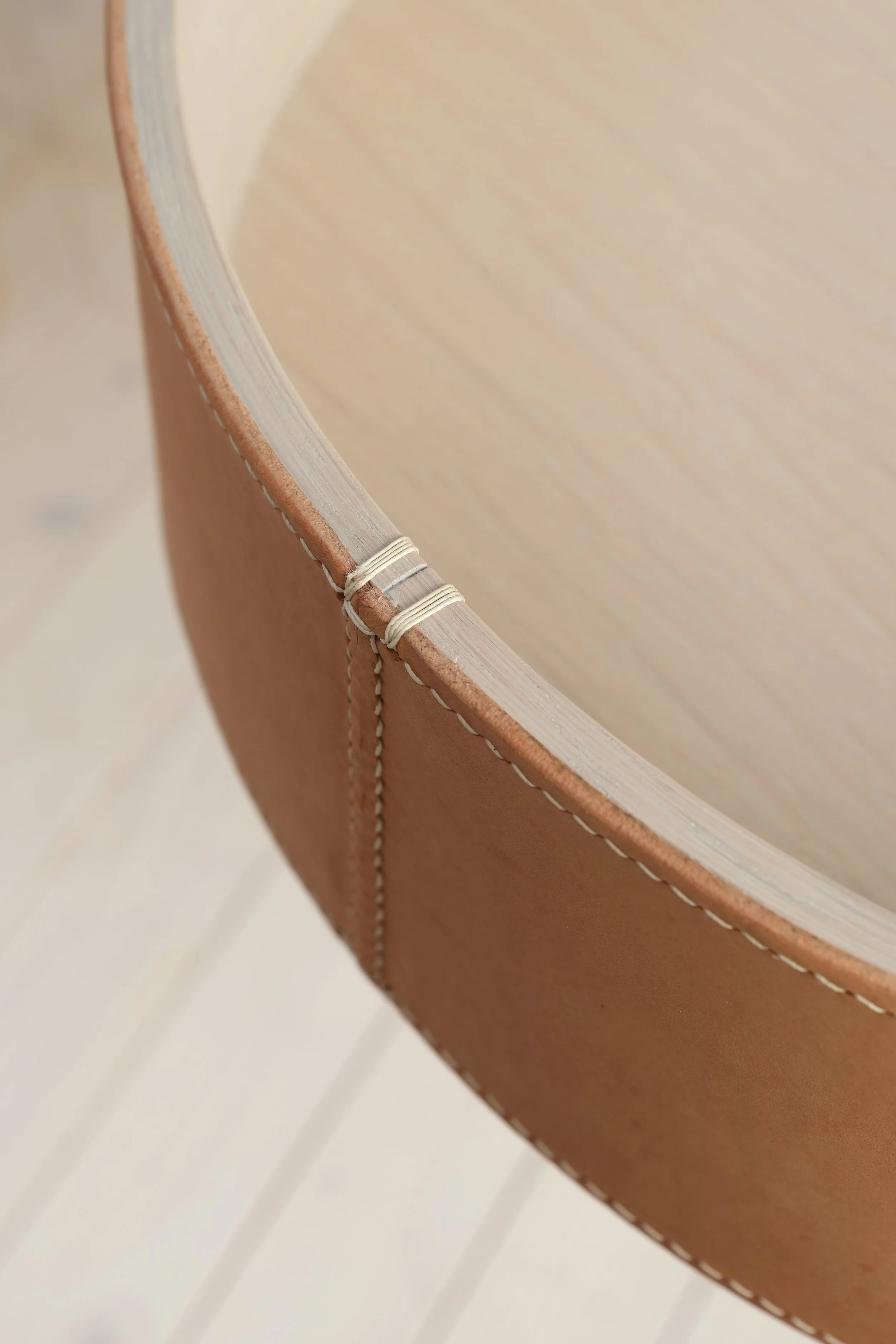 Bedside table with leather top and drawer - Byron & Gomez Furniture - 6.jpg