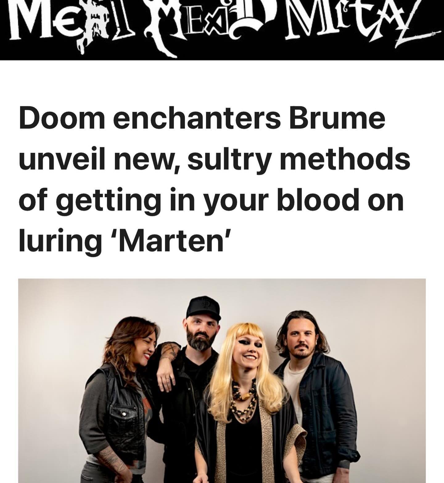Thank you, @meat_mead_metal 
Read the rest of the review ☝🏼
Album out next month. Preorders in bio. 🧹