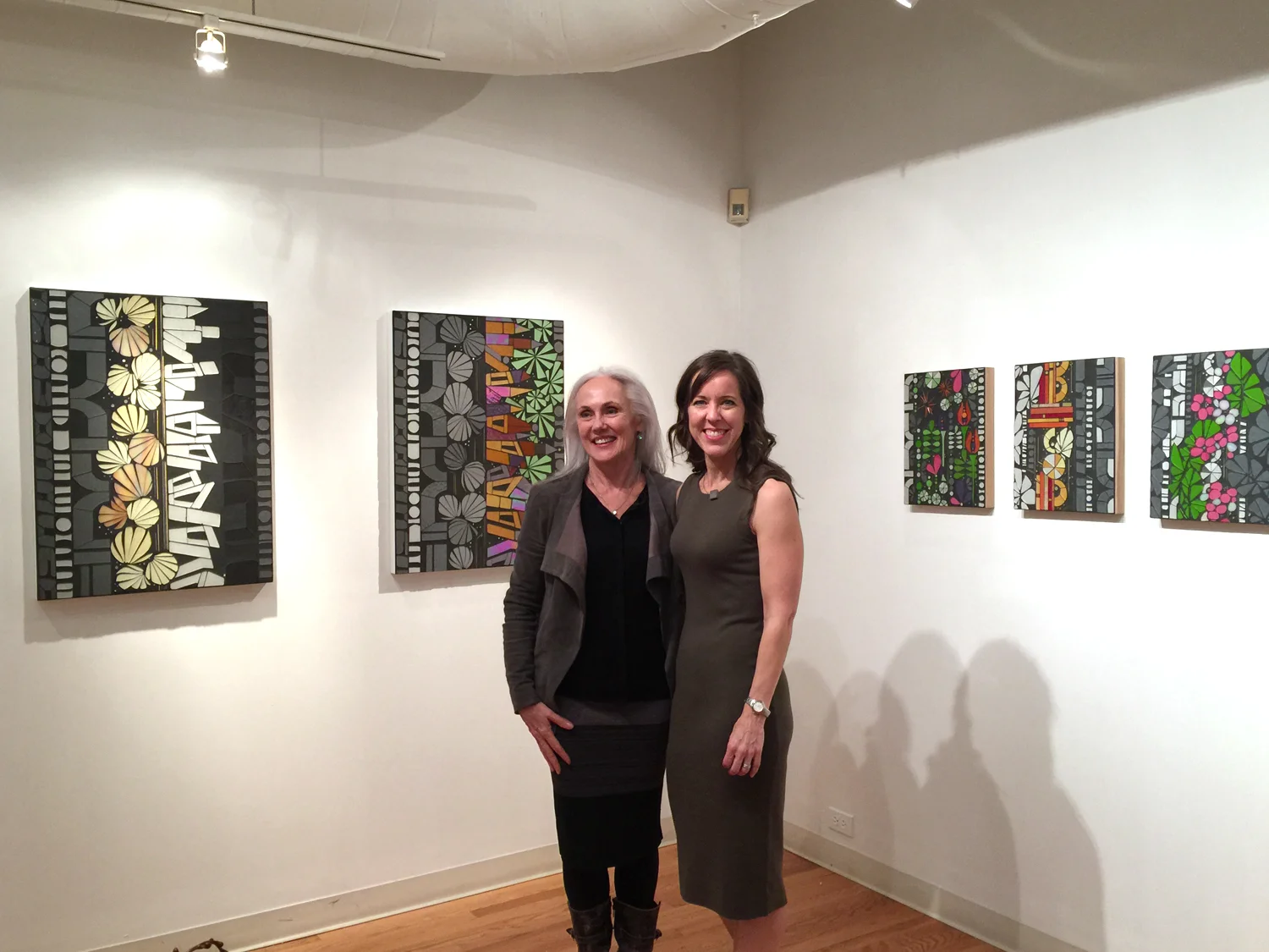 Author Virginia Barry (left) and artist Heather Hancock (right)