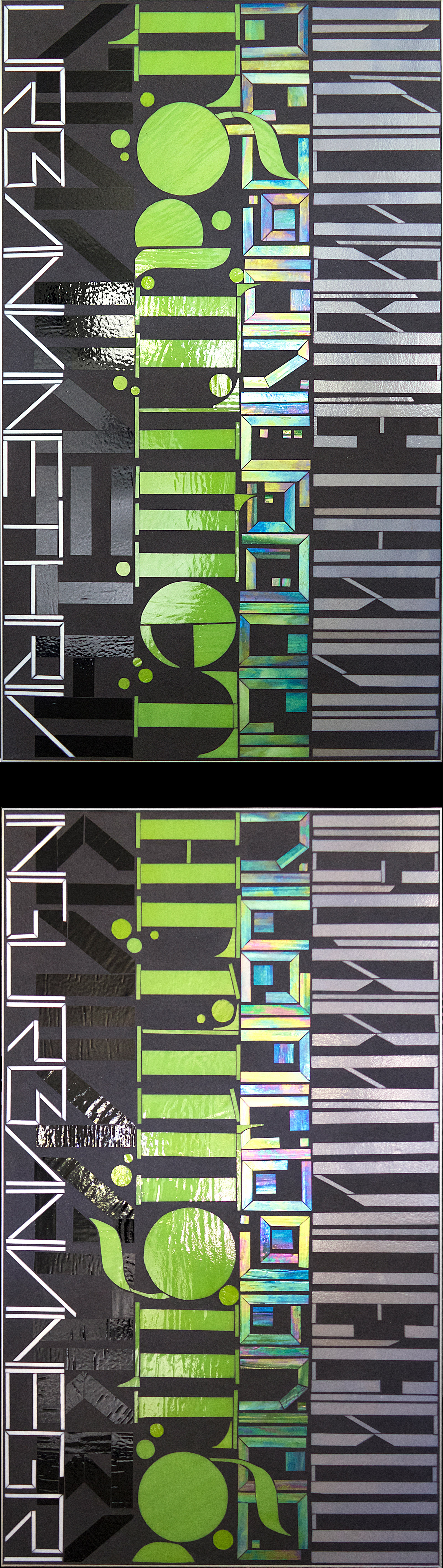Scan 6.5+6.6 urban vine | each 28” x 48” glass c Heather Hancock 2018