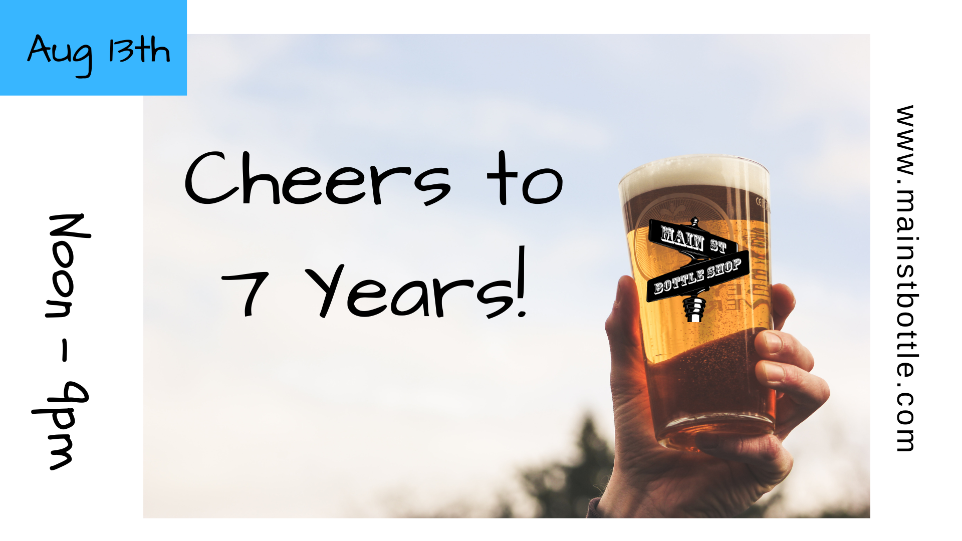 Cheers to 7 Years! anniversary party