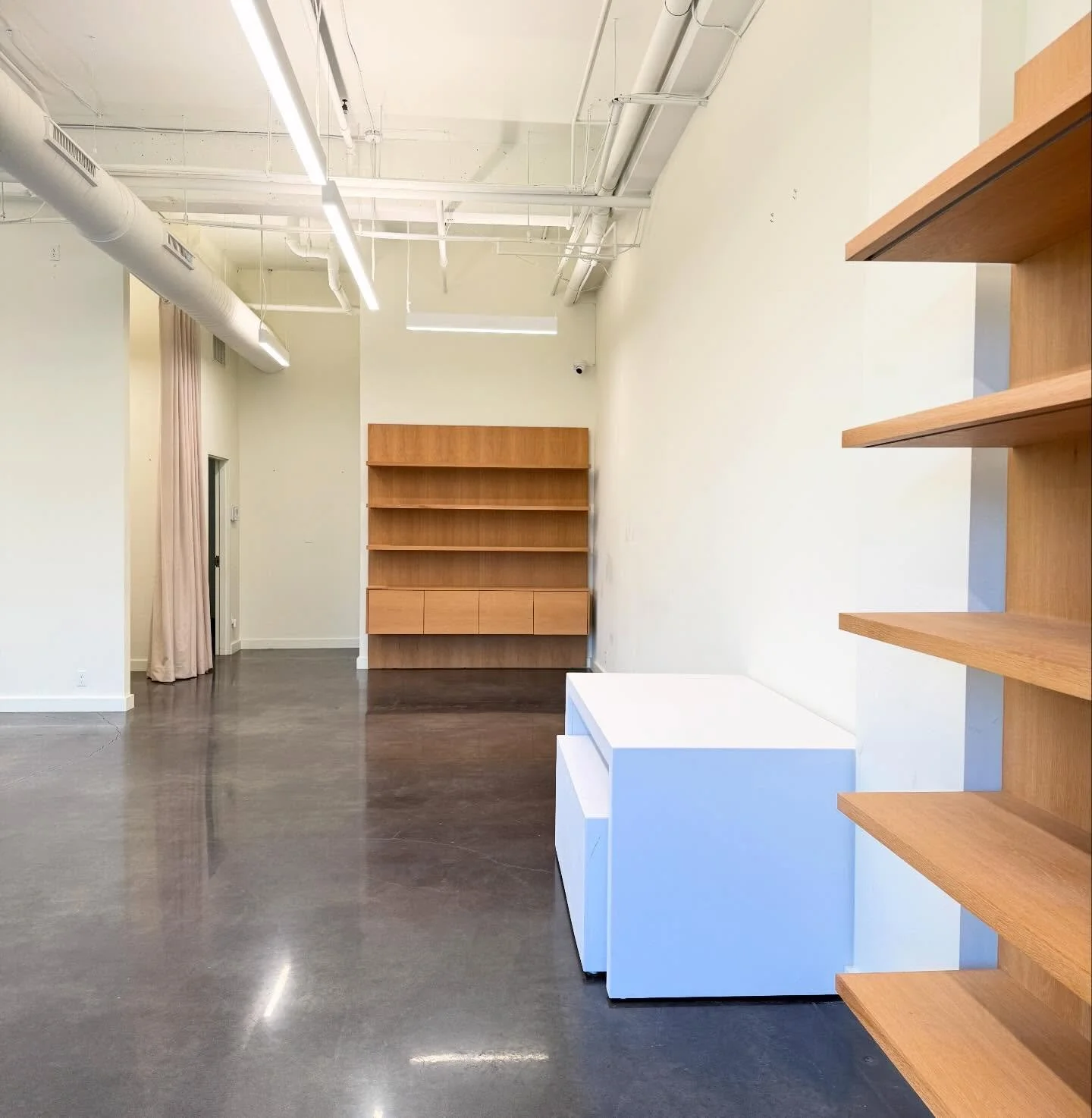This little suite in Deep Deuce is ready to go for a small retailer or open floor plan studio/office. We love the millwork and polished concrete floor.

1 NE 2nd, OKC
1,286 SF