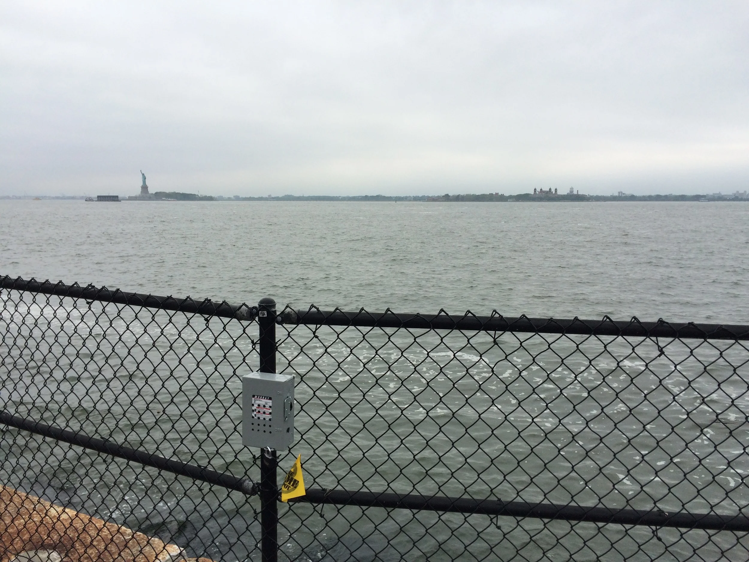 Site VI, at the seawall behind Castle Williams