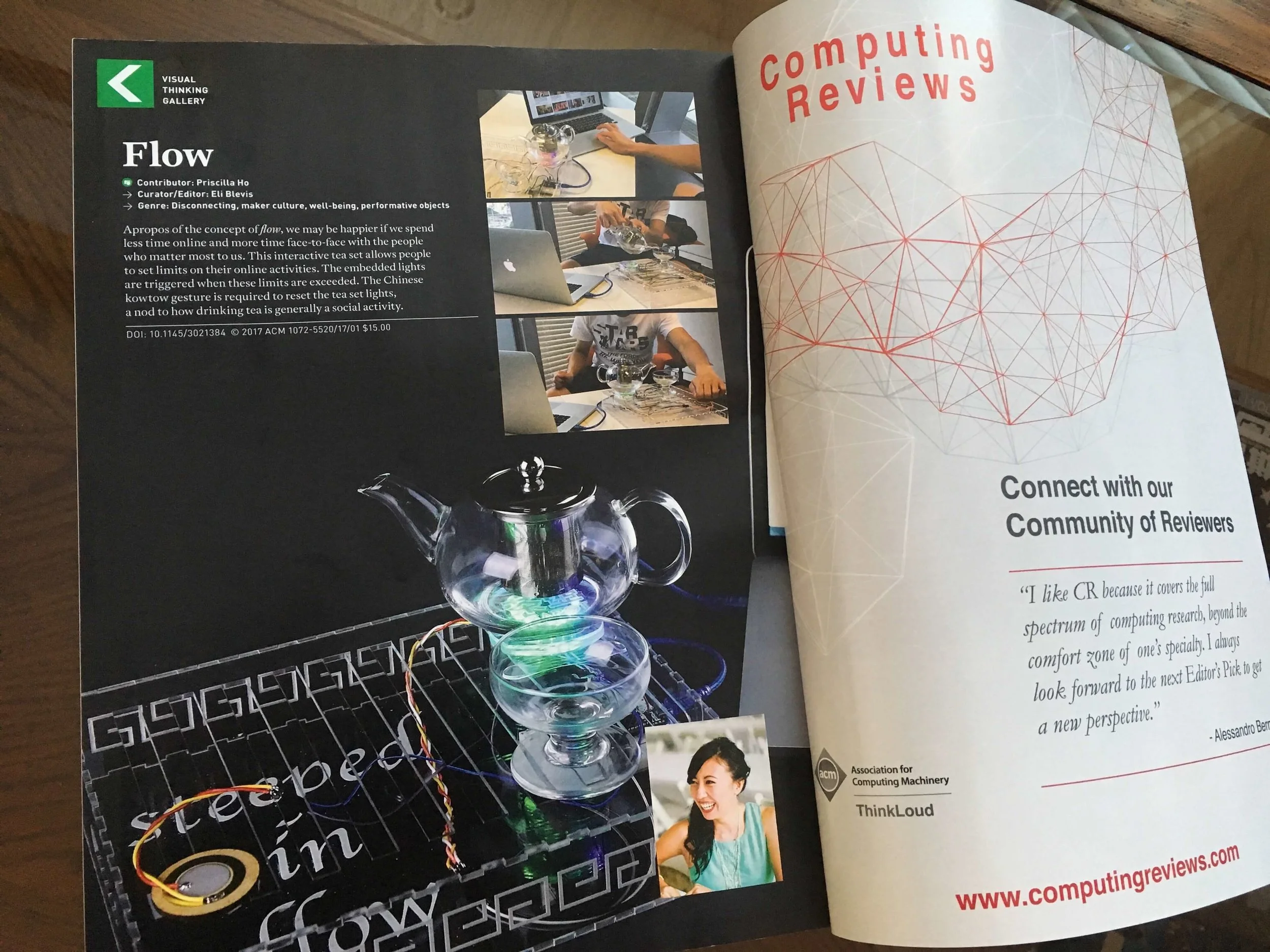Featured in Visual Thinking Gallery in ACM Interactions Magazine (Jan-Feb 2017)