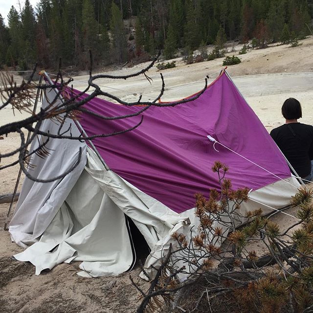Pup Tent Camera Obscura: Studies at Yellowstone between Artist Point and Clear Lake #mapplethorpe #nps #parkscanada #corcorangallery #yellowstone #findyourpark #nps100 @neaarts