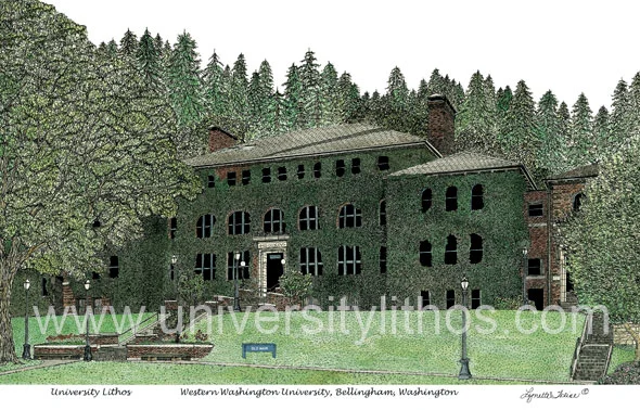 Western Washington University, Old Main with Ivy, Bellingham