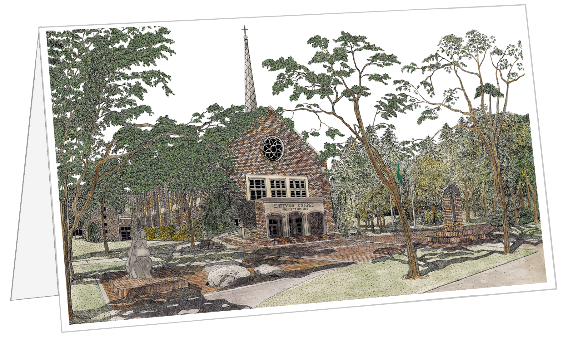 Note Card with Pacific Lutheran University