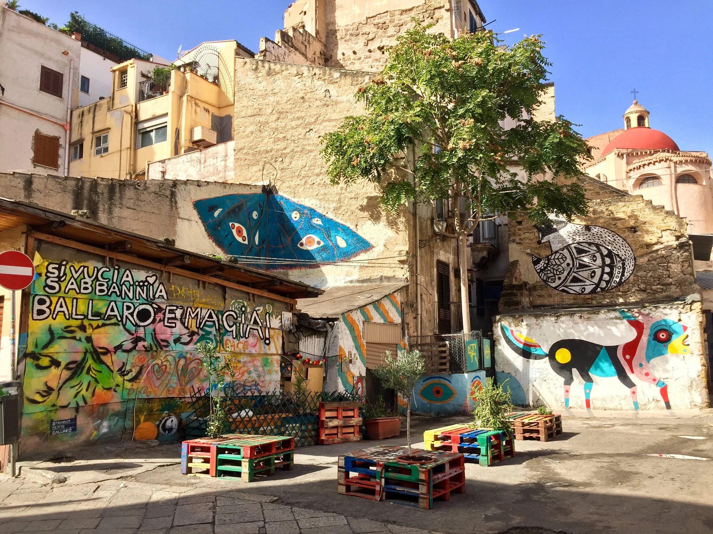 To me Palermo was like an outdoor art gallery with vibrant street art displayed on the old stone walls 
