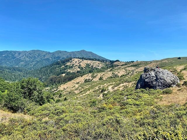 View of our street from our morning hike - our house is perched on that ridge you see in the middle... Grateful for where we live - grateful for Mother Nature (our outdoor playground)