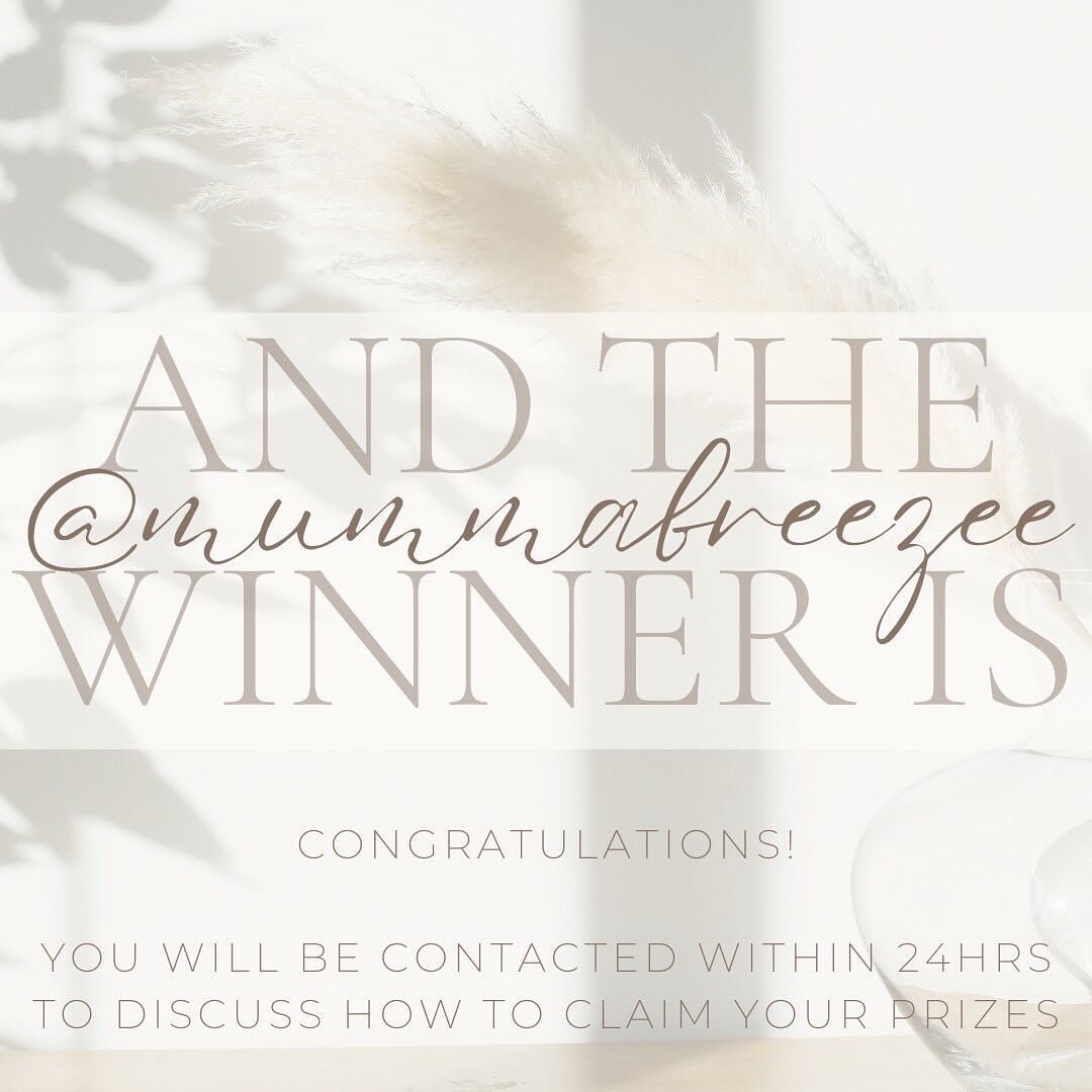 🎉And the WINNER of our EPIC Mothers Day Giveaway is MummaBreezee 🎉

Congratulations and we are so excited for you to receive all your incredible prizes and/or share the love with another!

This has been a proud collaboration of business owners acro