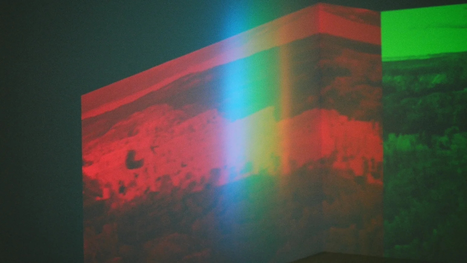 Diana Thater, Abyss of Light , 1993, installed in the 2015 LACMA exhibition The Sympathetic Imagination