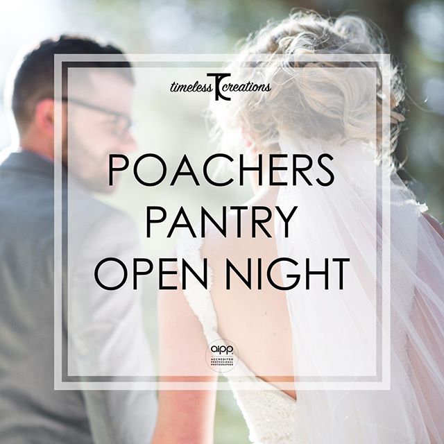 Hey guys! We can't wait to meet you all out at the Poachers Pantry Open Night this Wednesday!⁠
⁠
It's happening at Poachers Pantry from 6:30pm to 8:30pm. So make sure you put this one in your diaries!⁠
⁠
See you there!⁠
⁠
#partofyourcircle #TimelessC