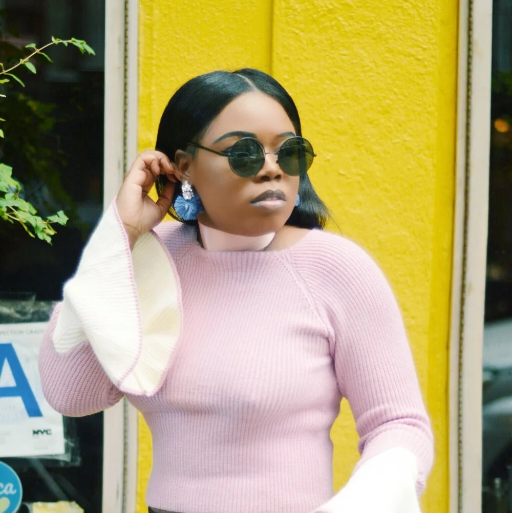 Pretty Earrings with a Splash of Pink