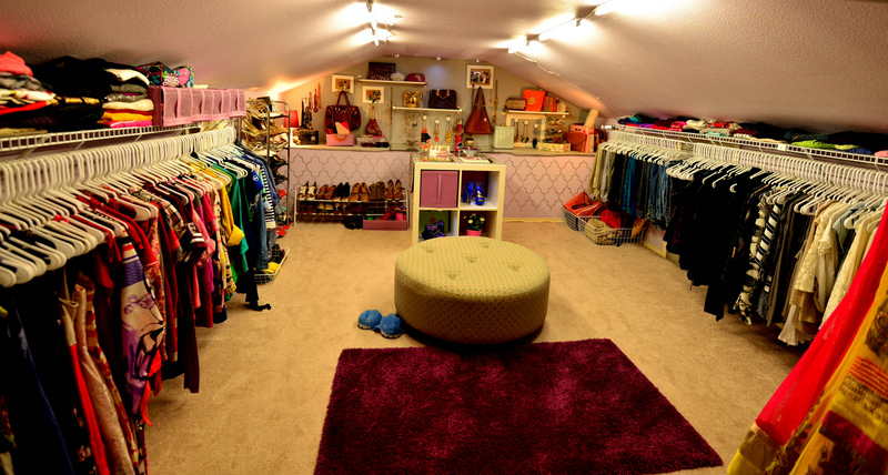 Dingy attic to 'boutique' closet